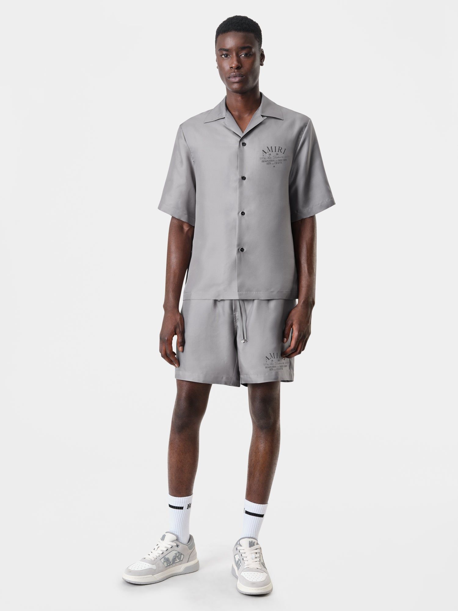Short Amiri Arts District Short Homme Grise | EMVL83197