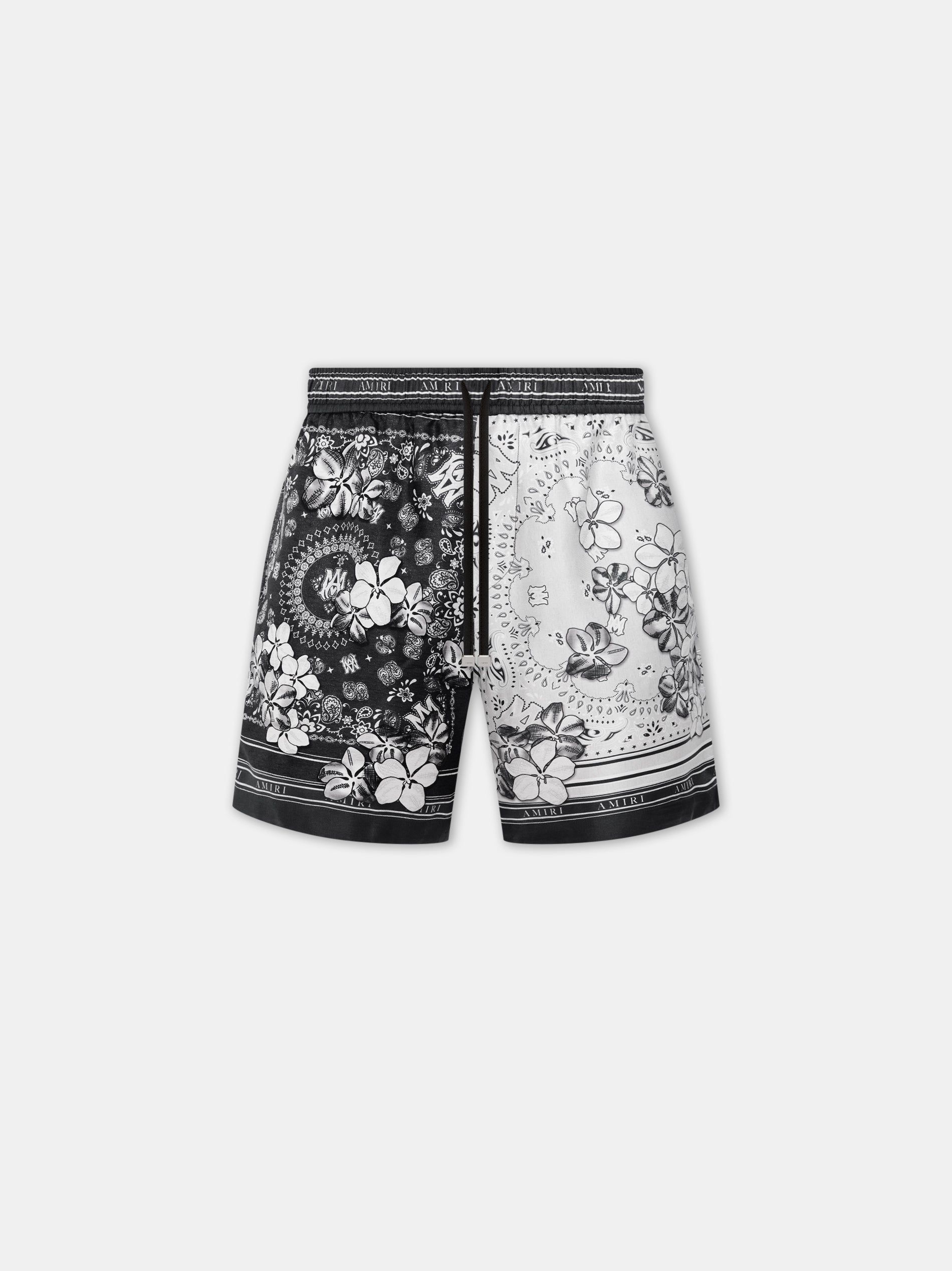 Short Amiri Bandana Floral Short Homme Noir | QHDF86590