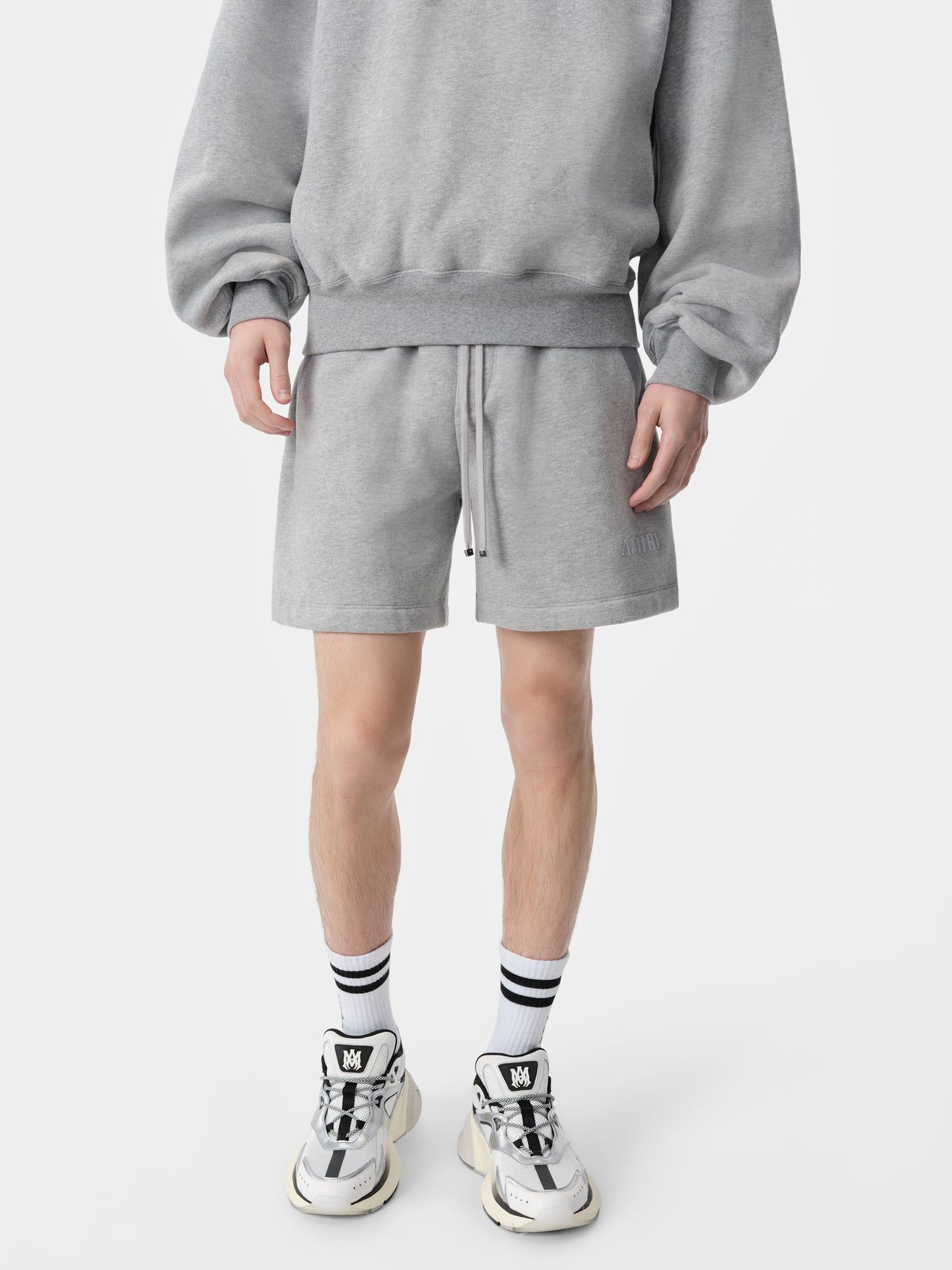 Short Amiri Embroidered Short Homme Grise | UTIP42170