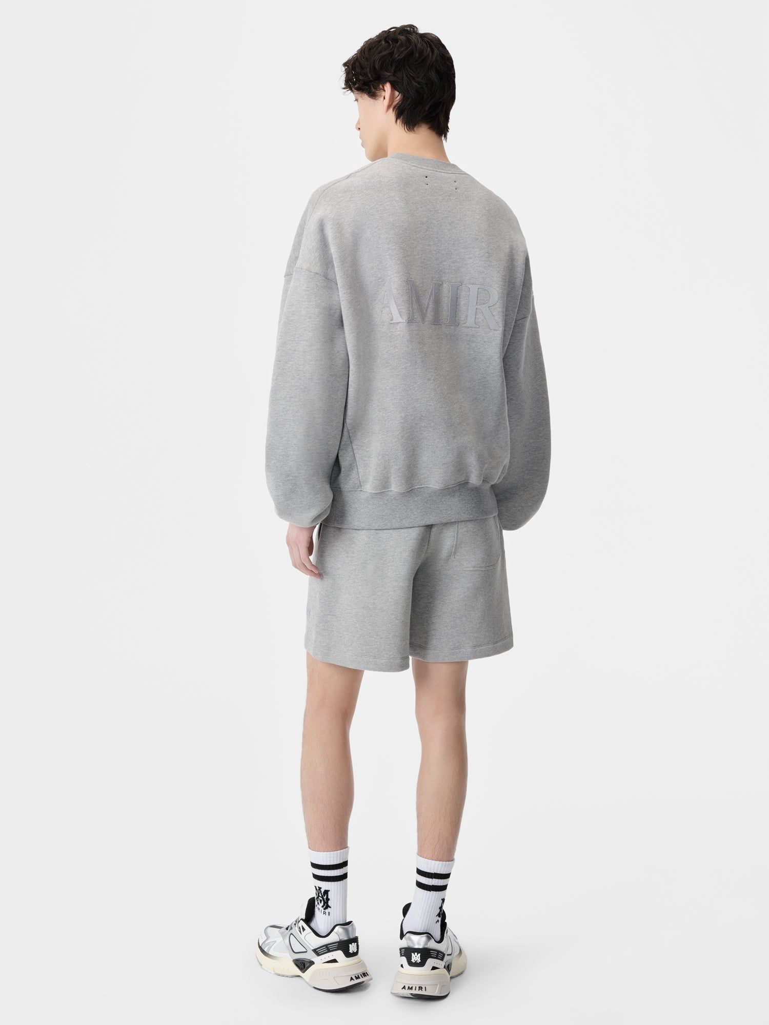 Short Amiri Embroidered Short Homme Grise | UTIP42170