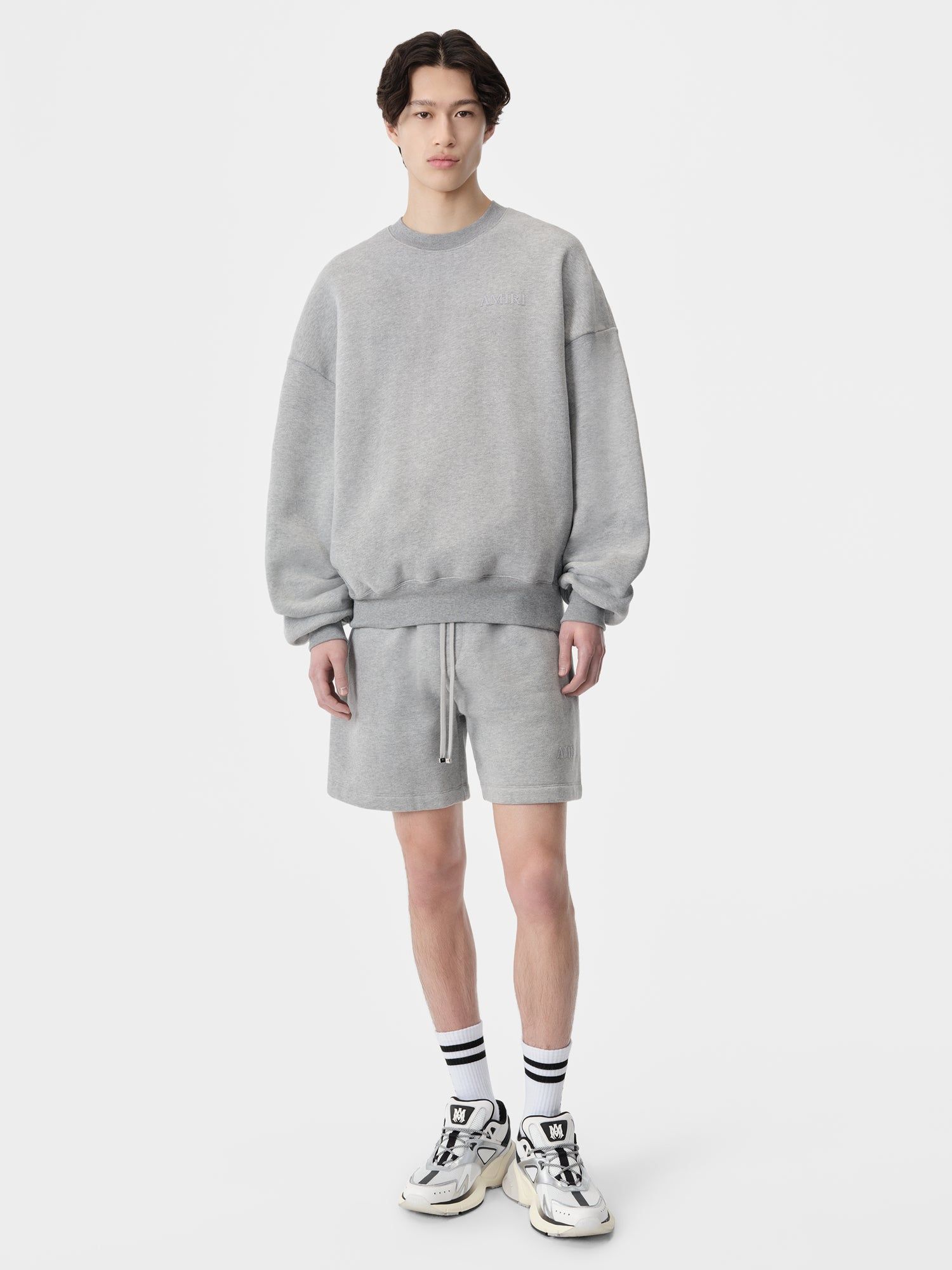 Short Amiri Embroidered Short Homme Grise | UTIP42170