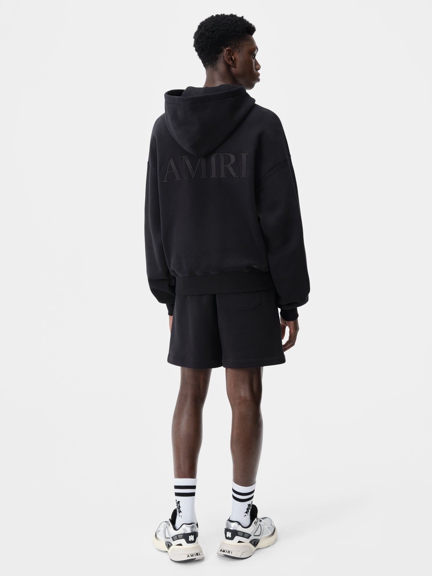 Short Amiri Embroidered Short Homme Noir | MHPW54802