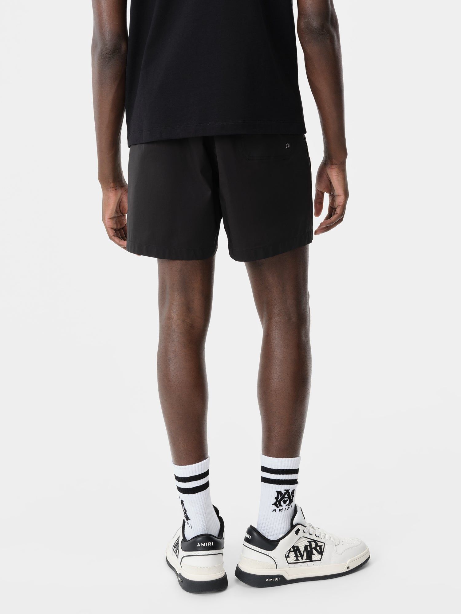 Short Amiri Twisted Palms Swim Trunk Homme Noir | YFAI49821