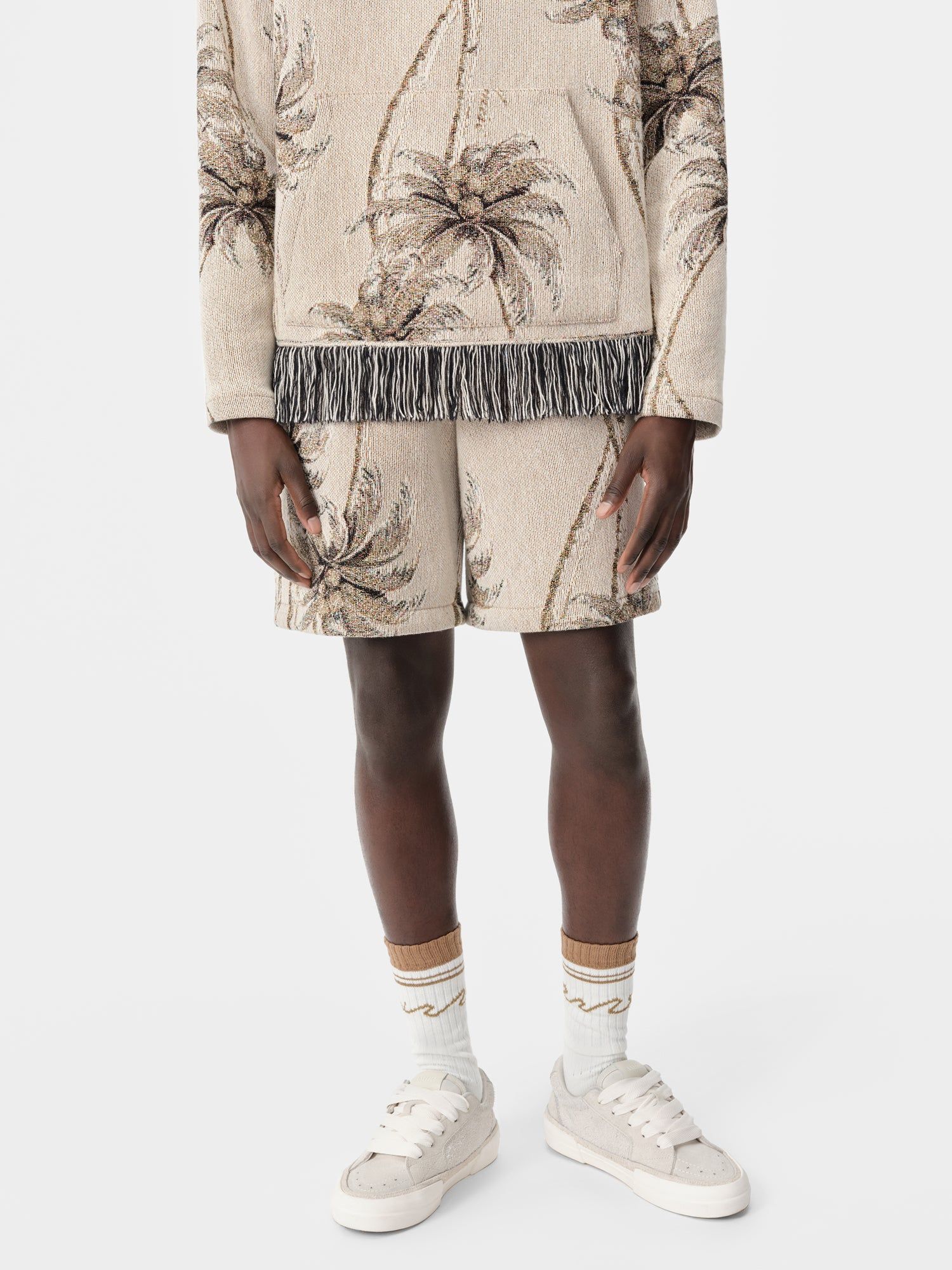 Short Amiri Twisted Palms Tapestry Short Homme Alabaster | DNVZ59160