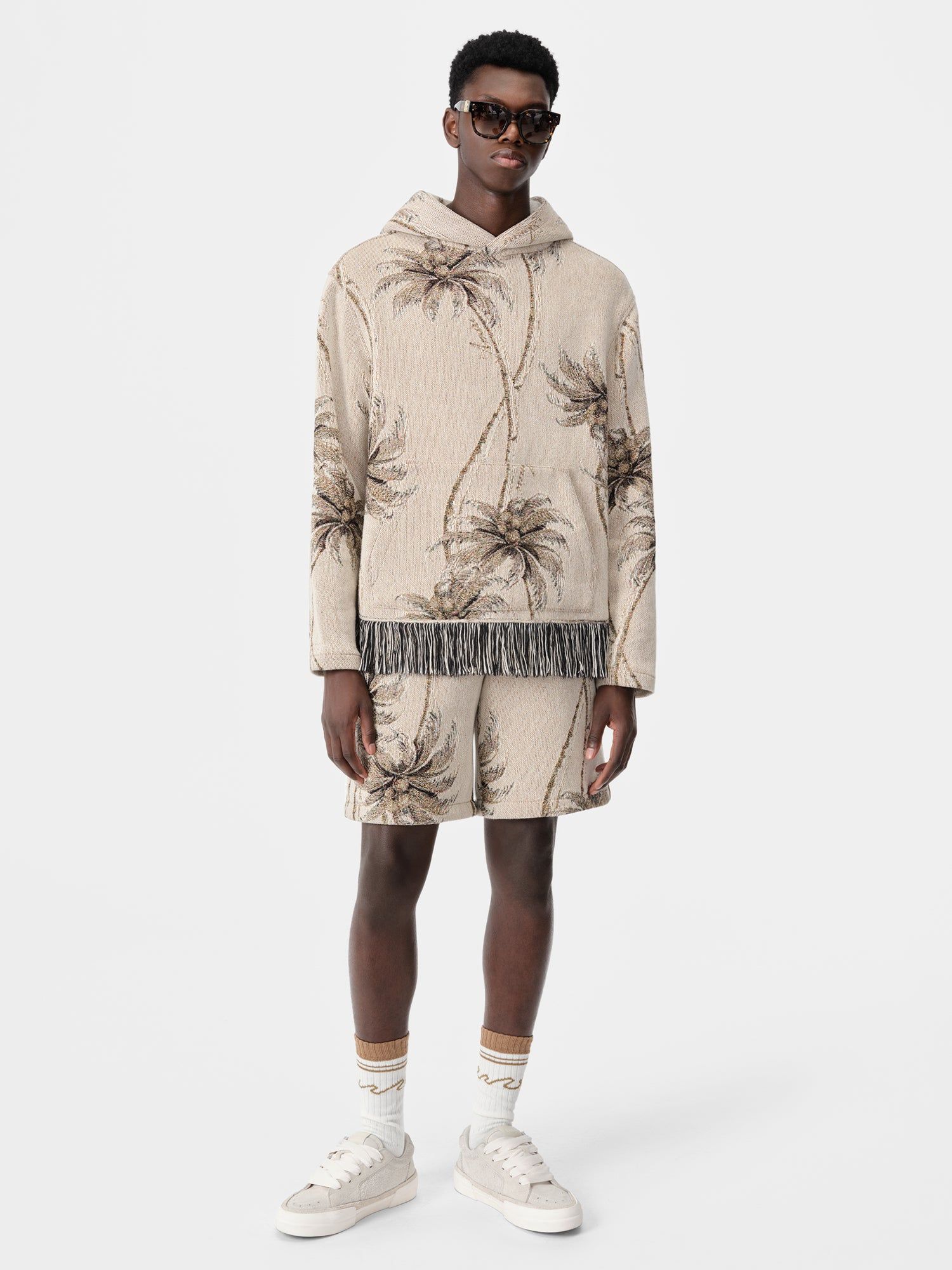 Short Amiri Twisted Palms Tapestry Short Homme Alabaster | DNVZ59160