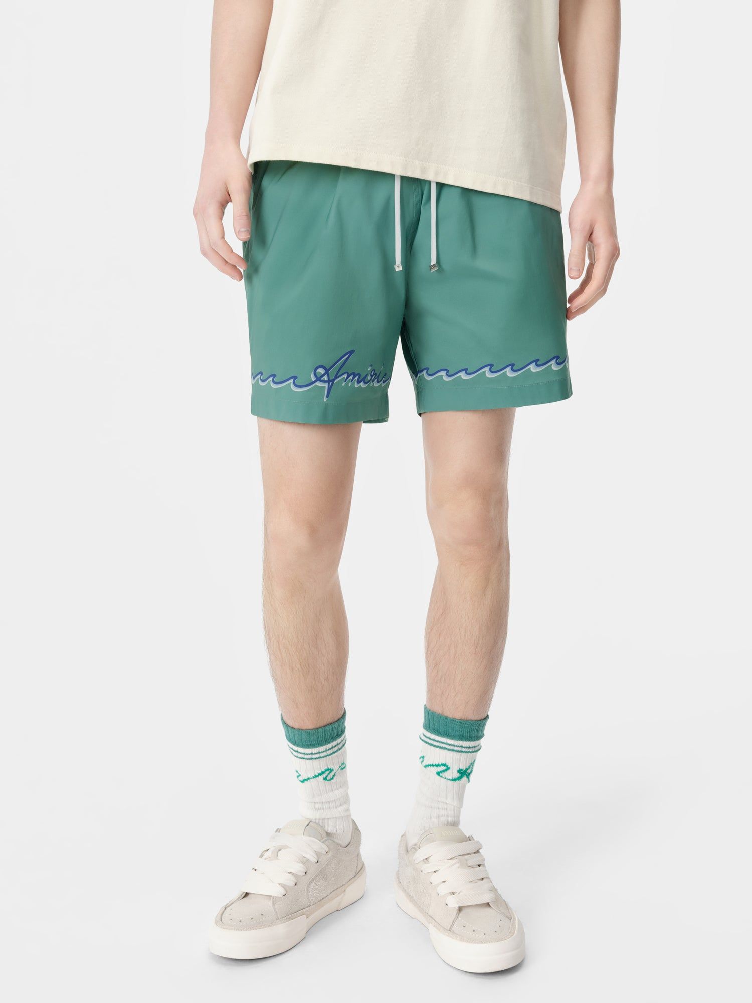 Short Amiri Wave Swim Trunk Homme Bleu | QHZA51269