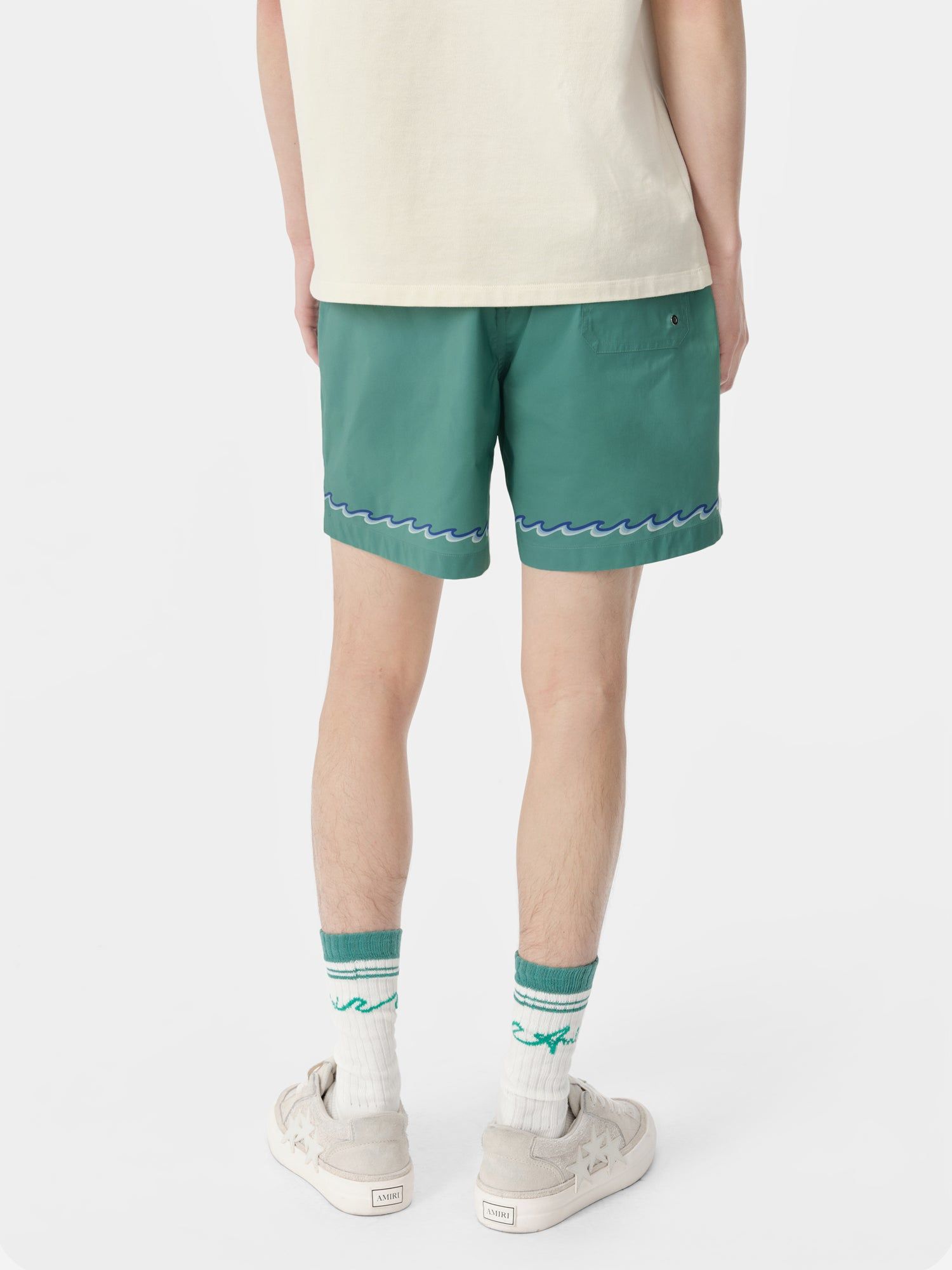 Short Amiri Wave Swim Trunk Homme Bleu | QHZA51269