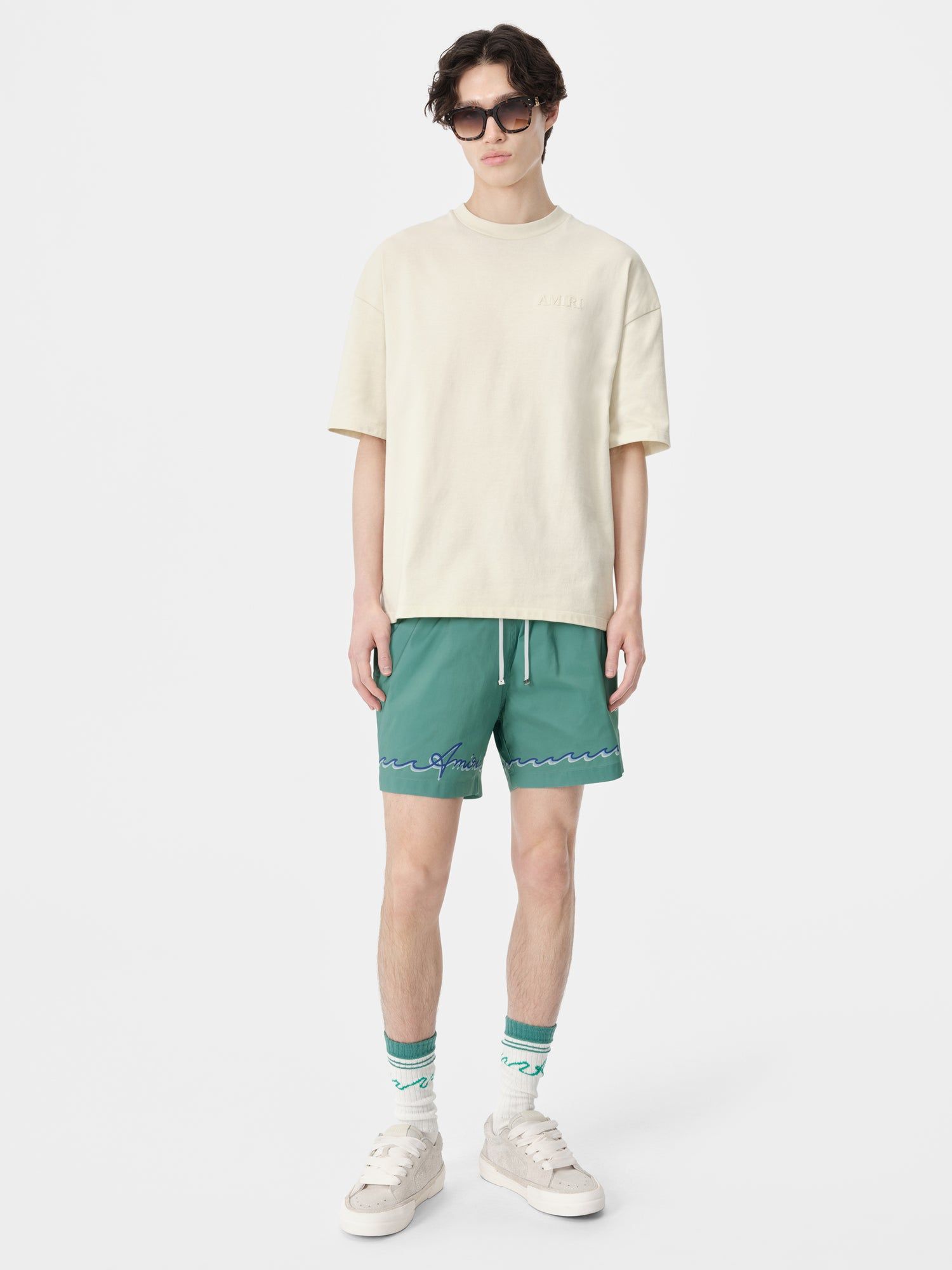 Short Amiri Wave Swim Trunk Homme Bleu | QHZA51269