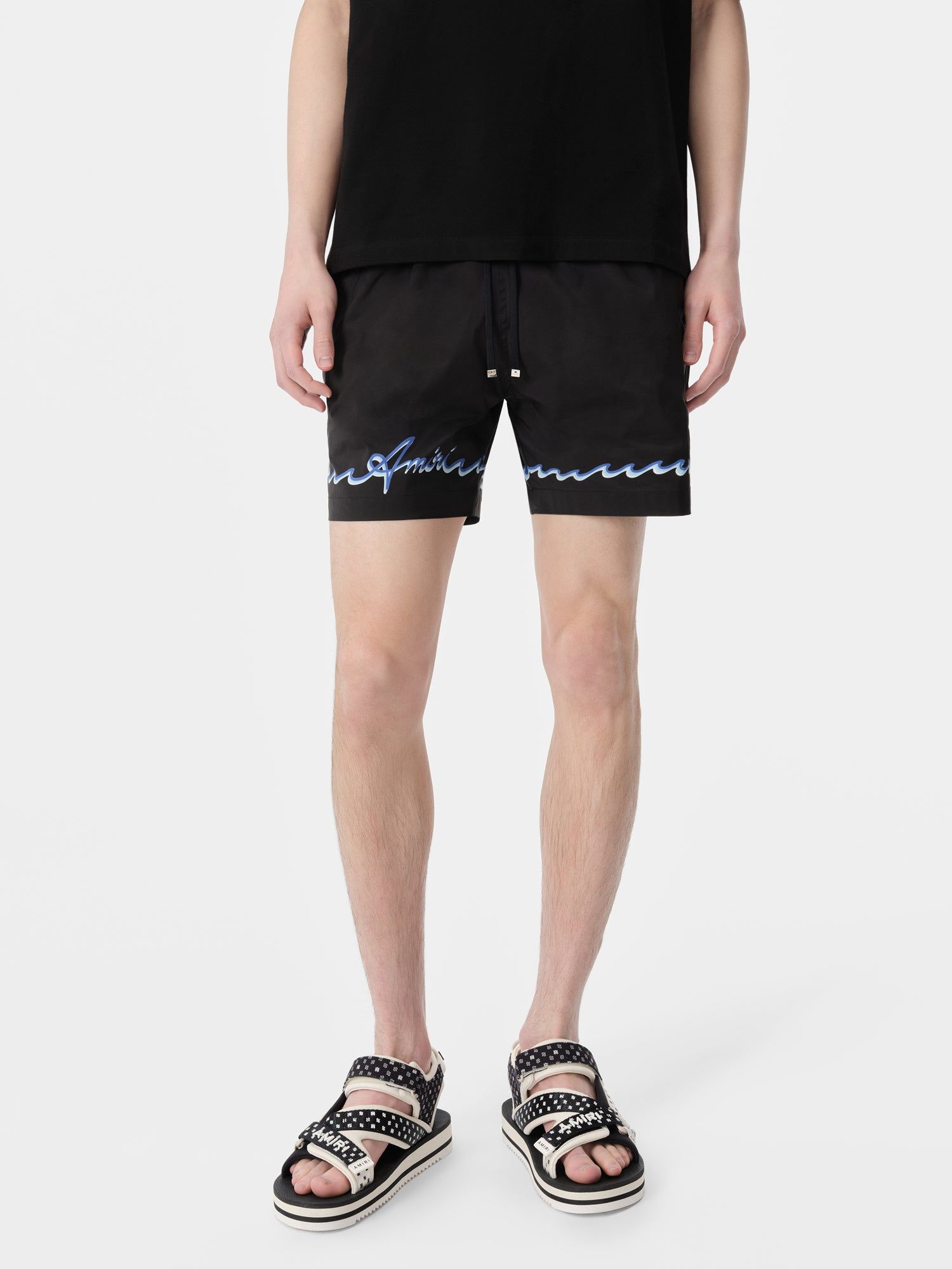 Short Amiri Wave Swim Trunk Homme Noir | ATEK48530