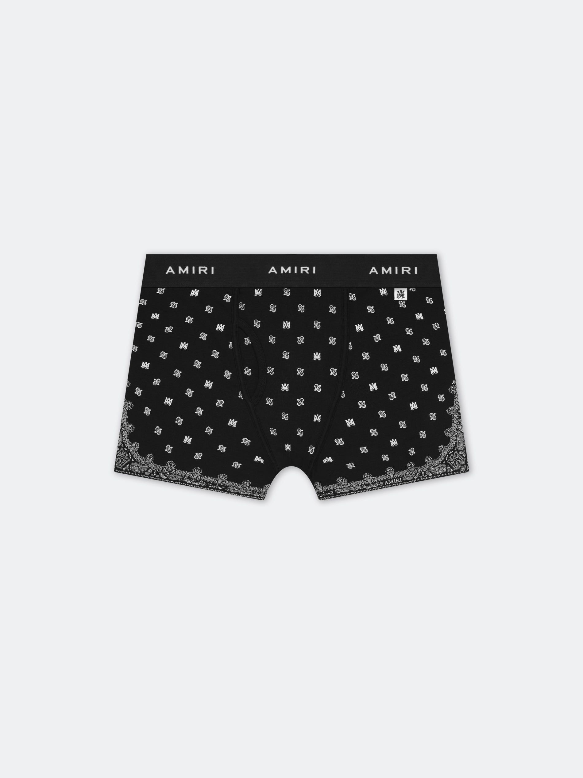Slips Amiri Ma Paisley Briefs 2 Pack Homme Noir | DIYA86051