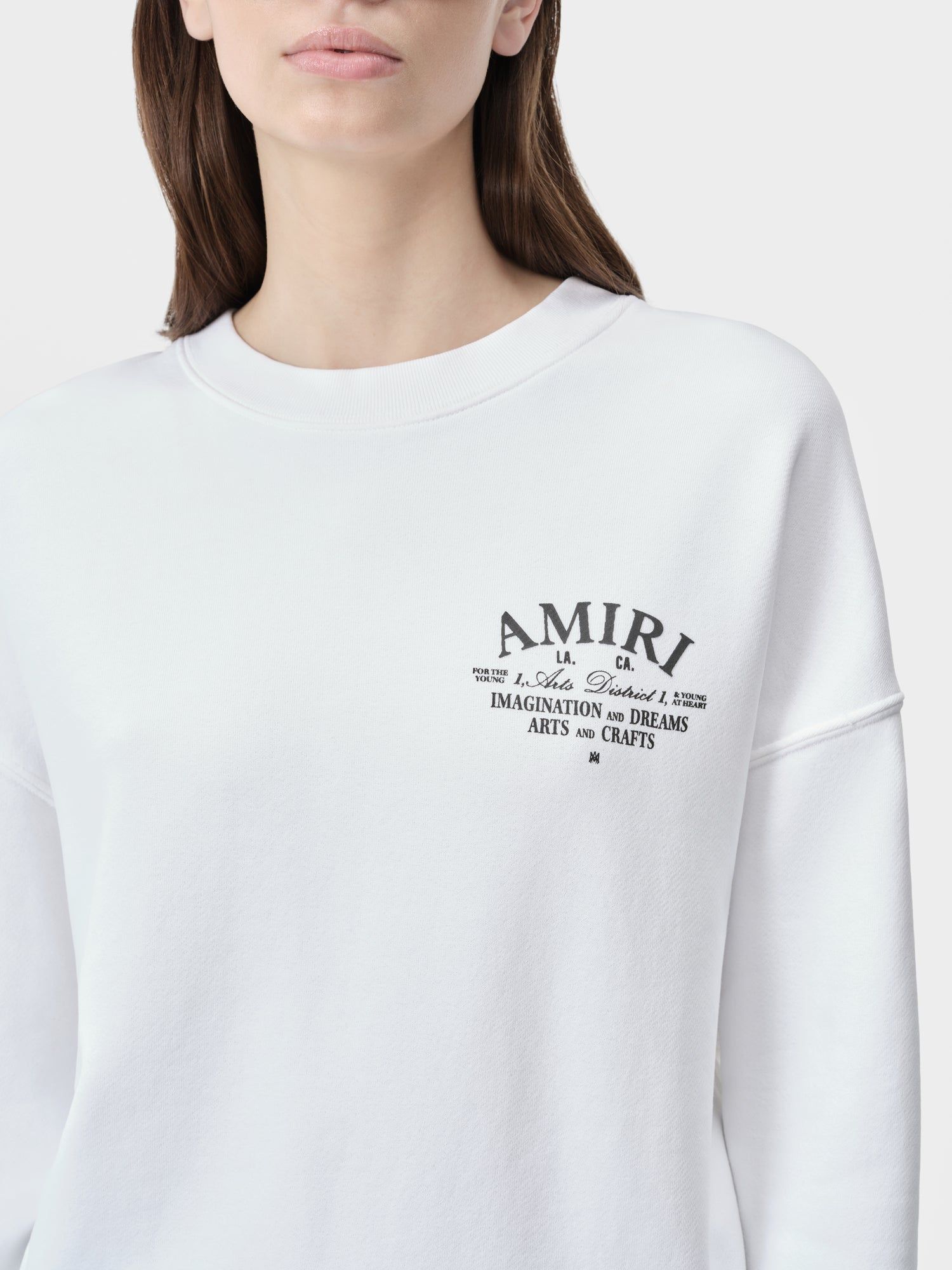 Sweats Amiri Arts District Crew Femme Blanche | HBGE69581