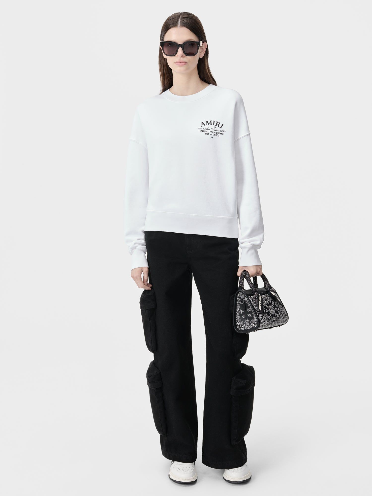 Sweats Amiri Arts District Crew Femme Blanche | HBGE69581