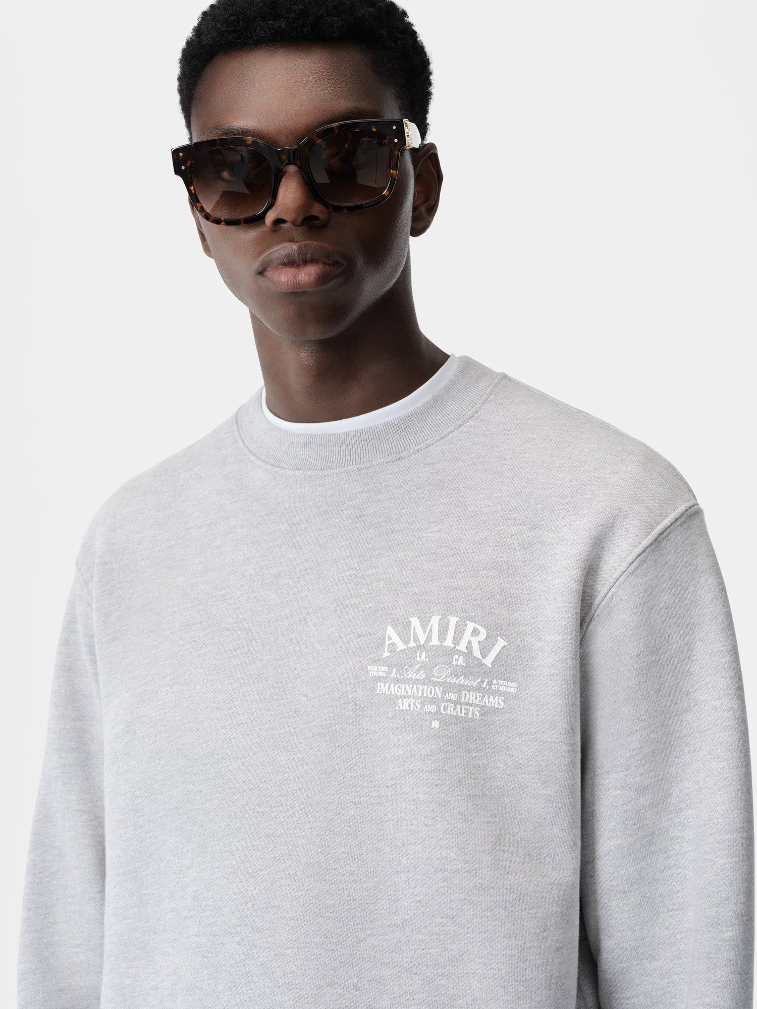 Sweats Amiri Arts District Crew Homme Grise | URZJ68312