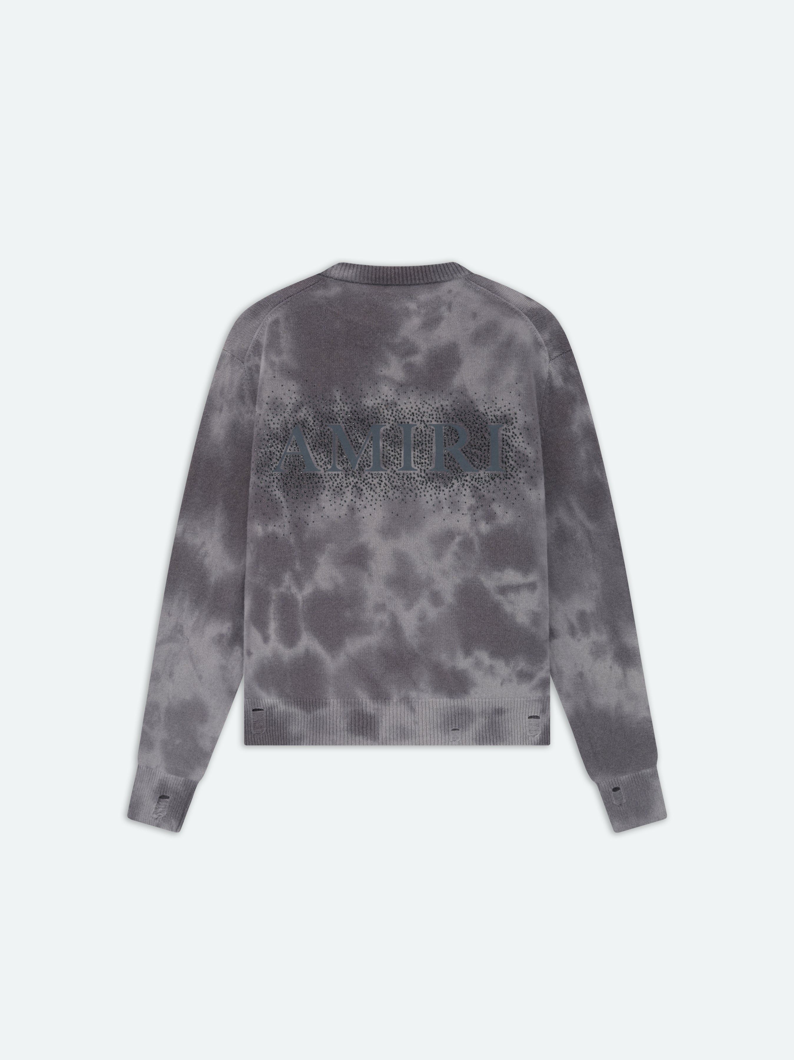 Sweats Amiri Crystal Crewneck- Faded Black Homme Noir | NRHE96750
