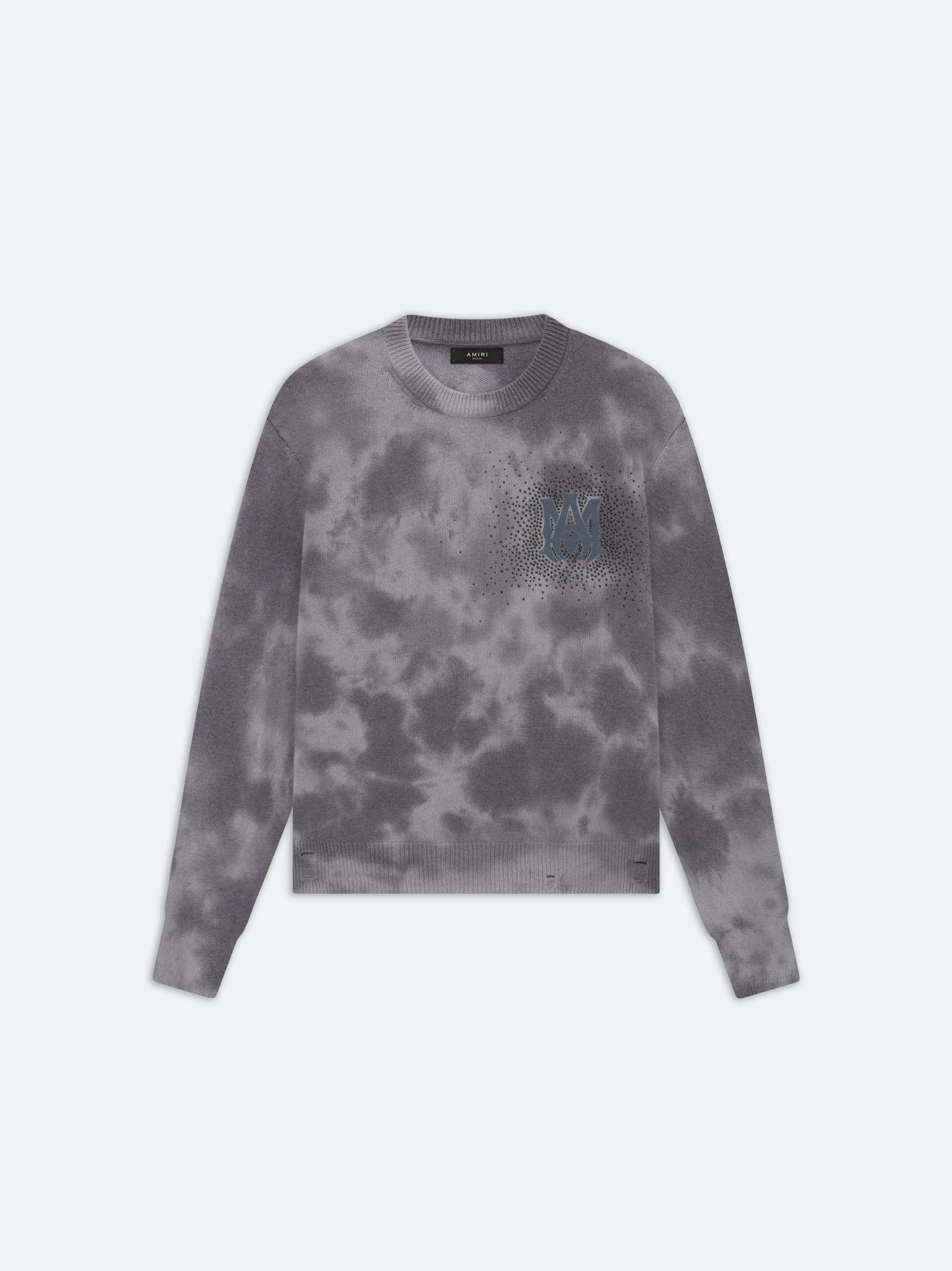 Sweats Amiri Crystal Crewneck- Faded Black Homme Noir | NRHE96750