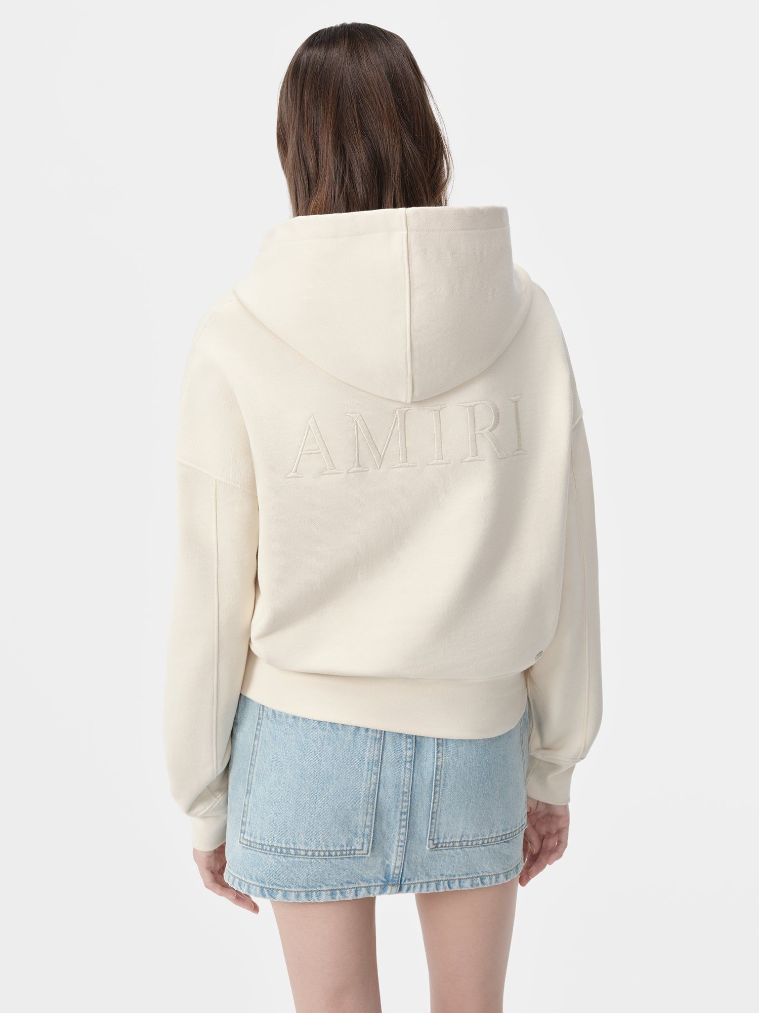 Sweats Amiri Embroidered Hoodie Femme Alabaster | EMZU72160