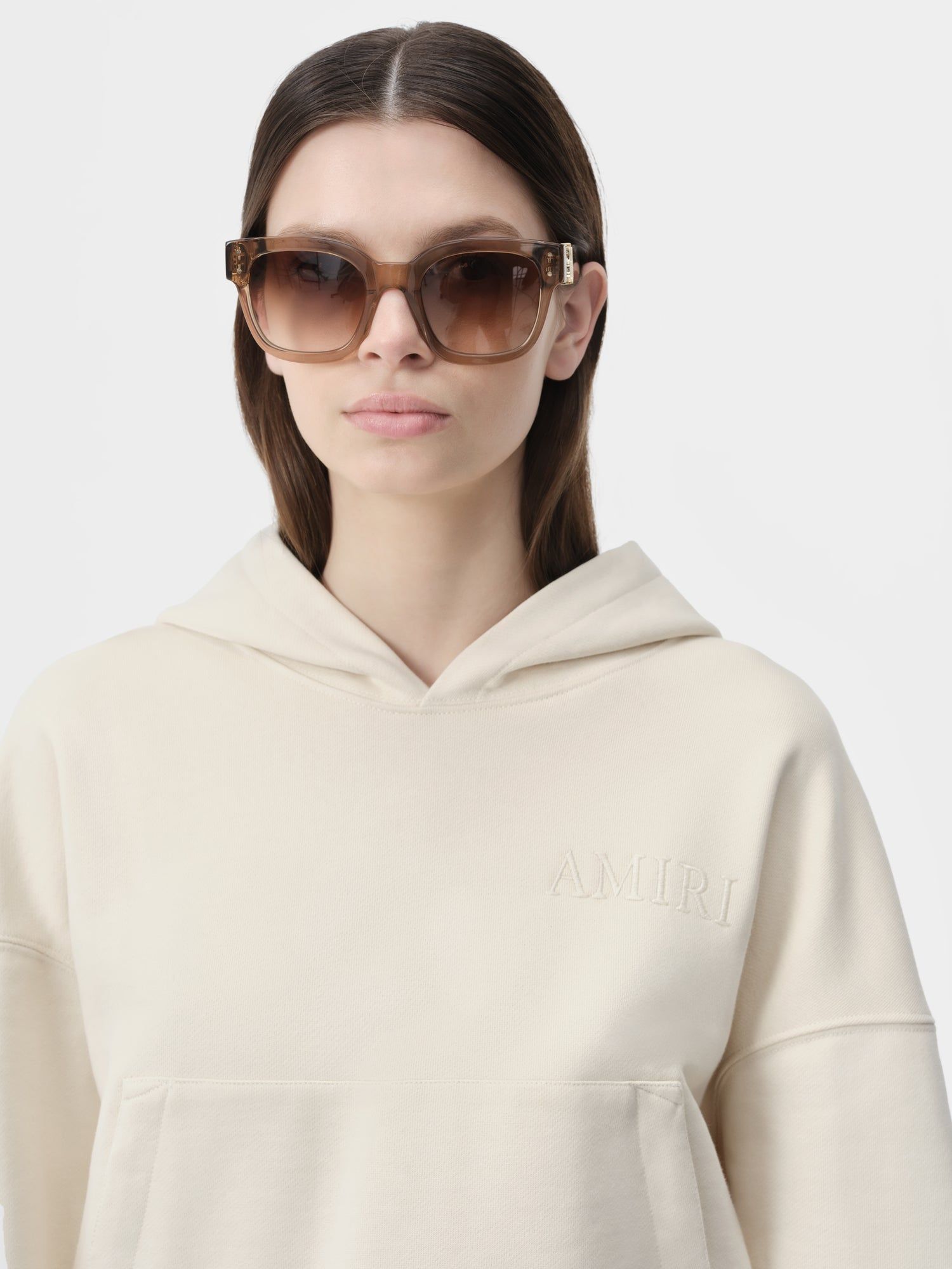 Sweats Amiri Embroidered Hoodie Femme Alabaster | EMZU72160