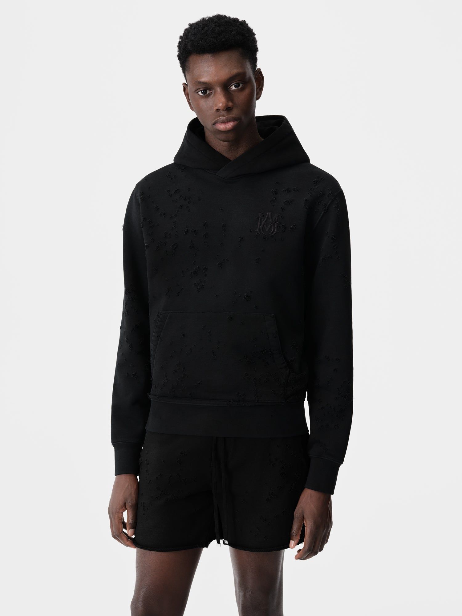 Sweats Amiri Ma Shotgun Embroidered Hoodie Homme Noir | BNCA74905