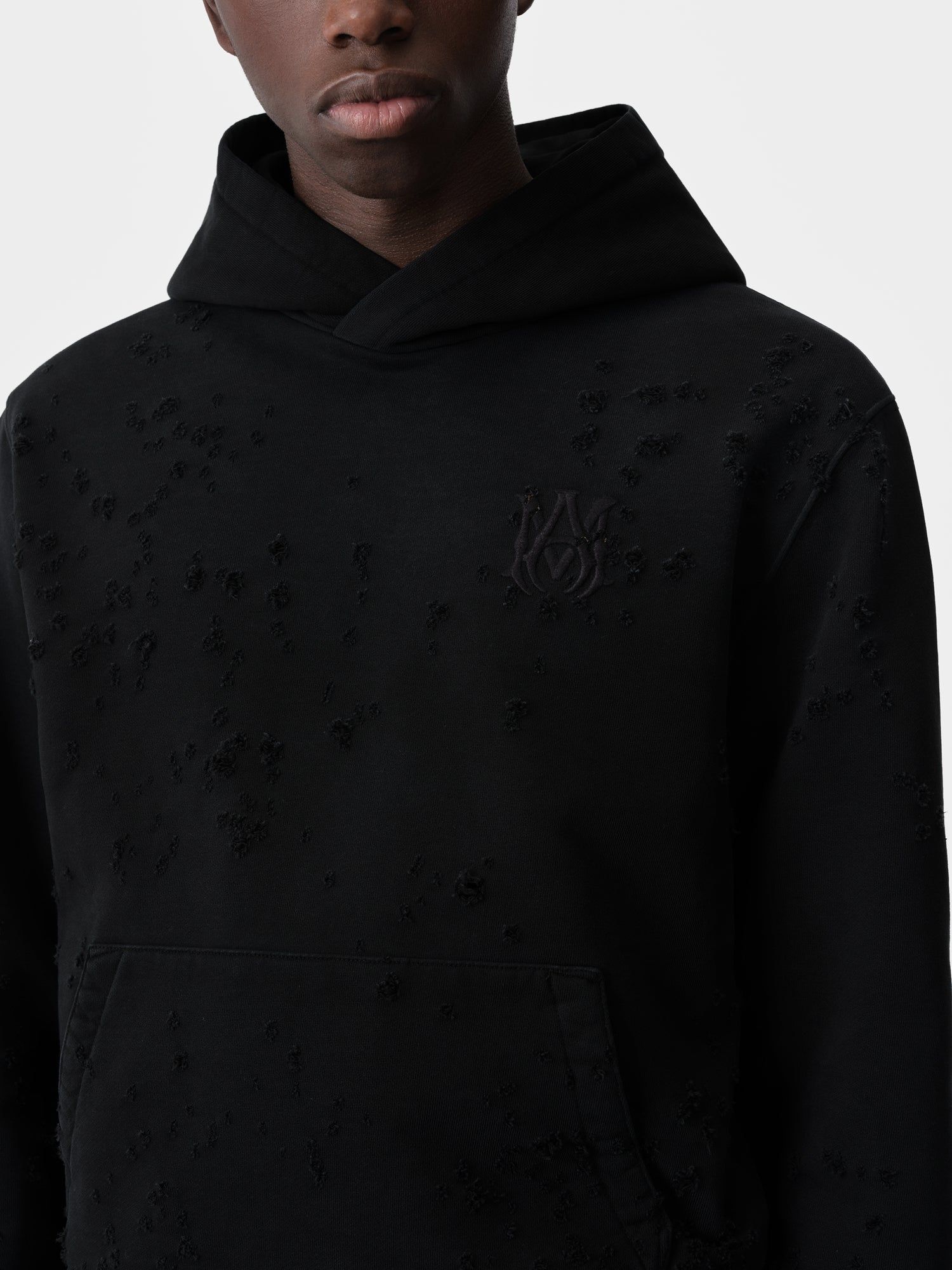 Sweats Amiri Ma Shotgun Embroidered Hoodie Homme Noir | BNCA74905