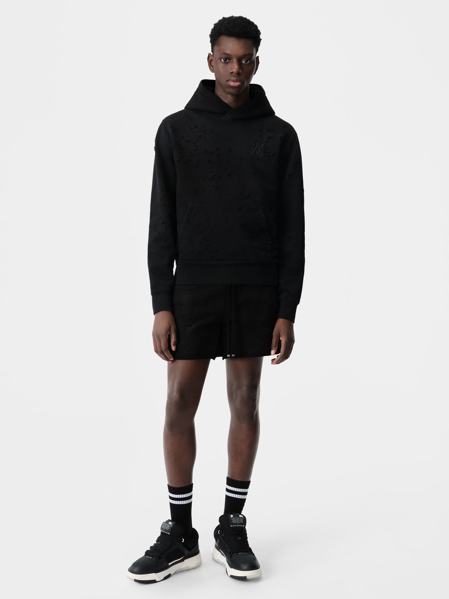 Sweats Amiri Ma Shotgun Embroidered Hoodie Homme Noir | BNCA74905