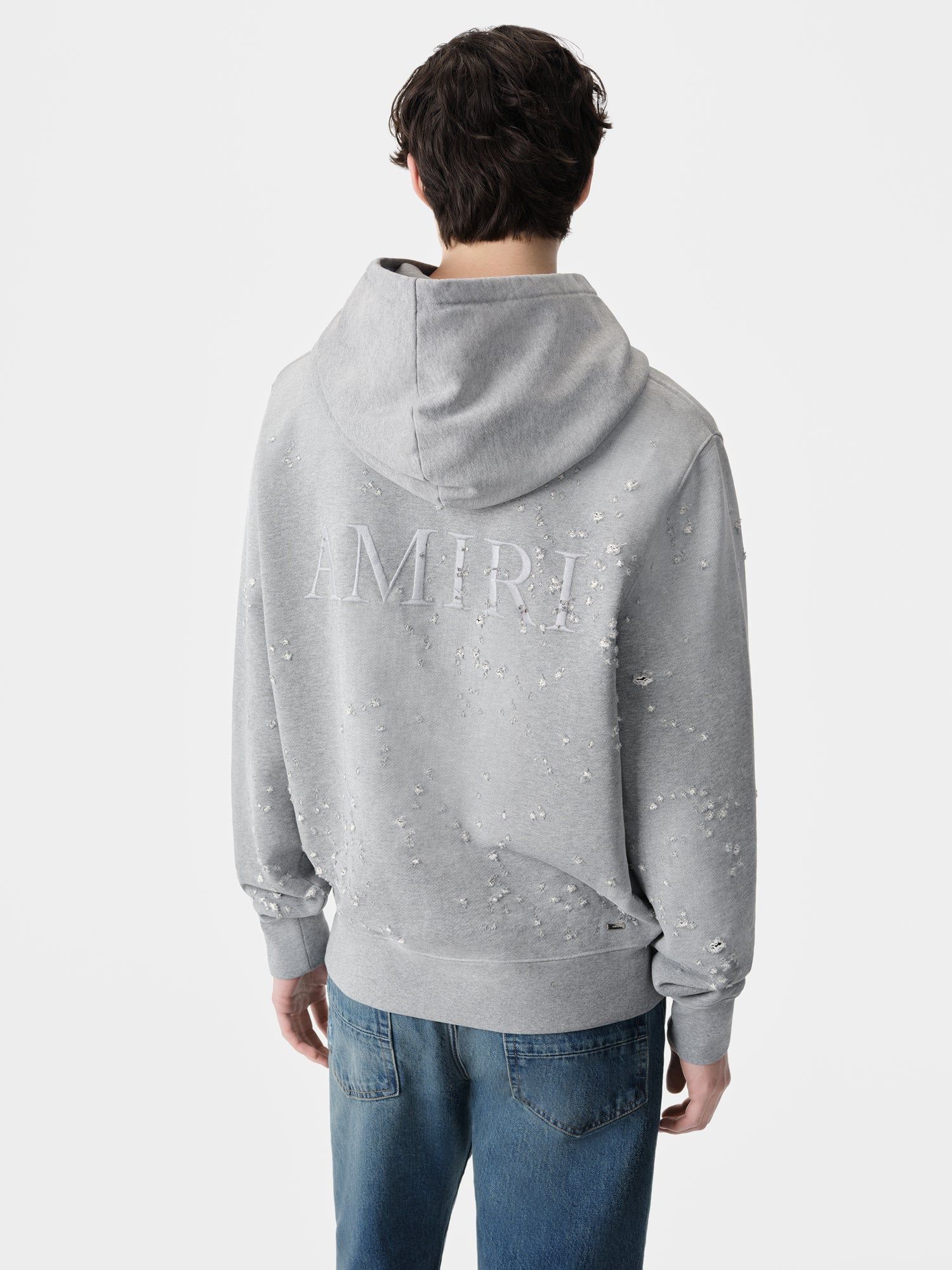 Sweats Amiri Ma Shotgun Embroidered Hoodie Homme Grise | TUKI65041