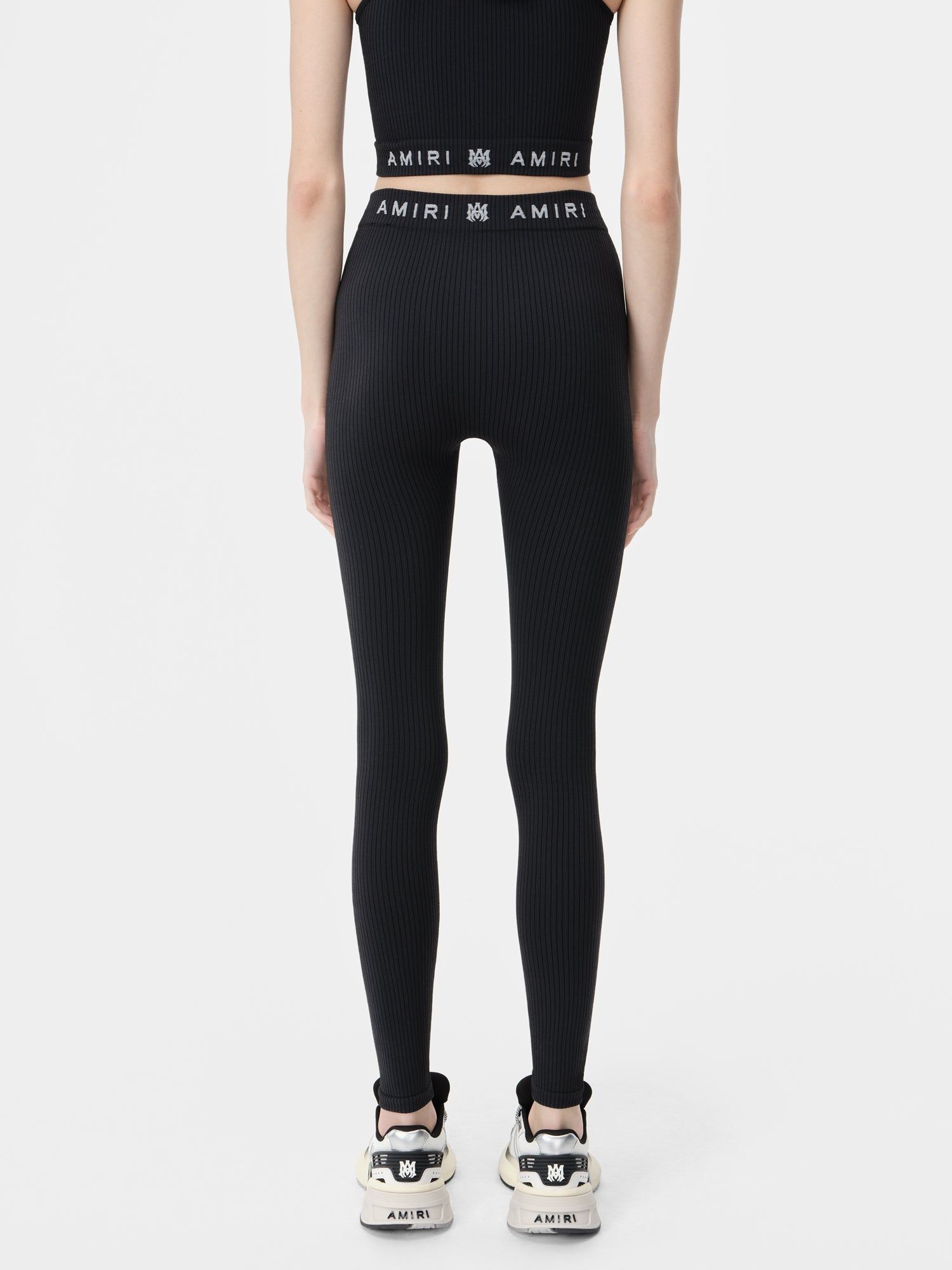 Vêtements De Sport Amiri Ma Ribbed Seamless Legging Femme Noir | RFPS92360