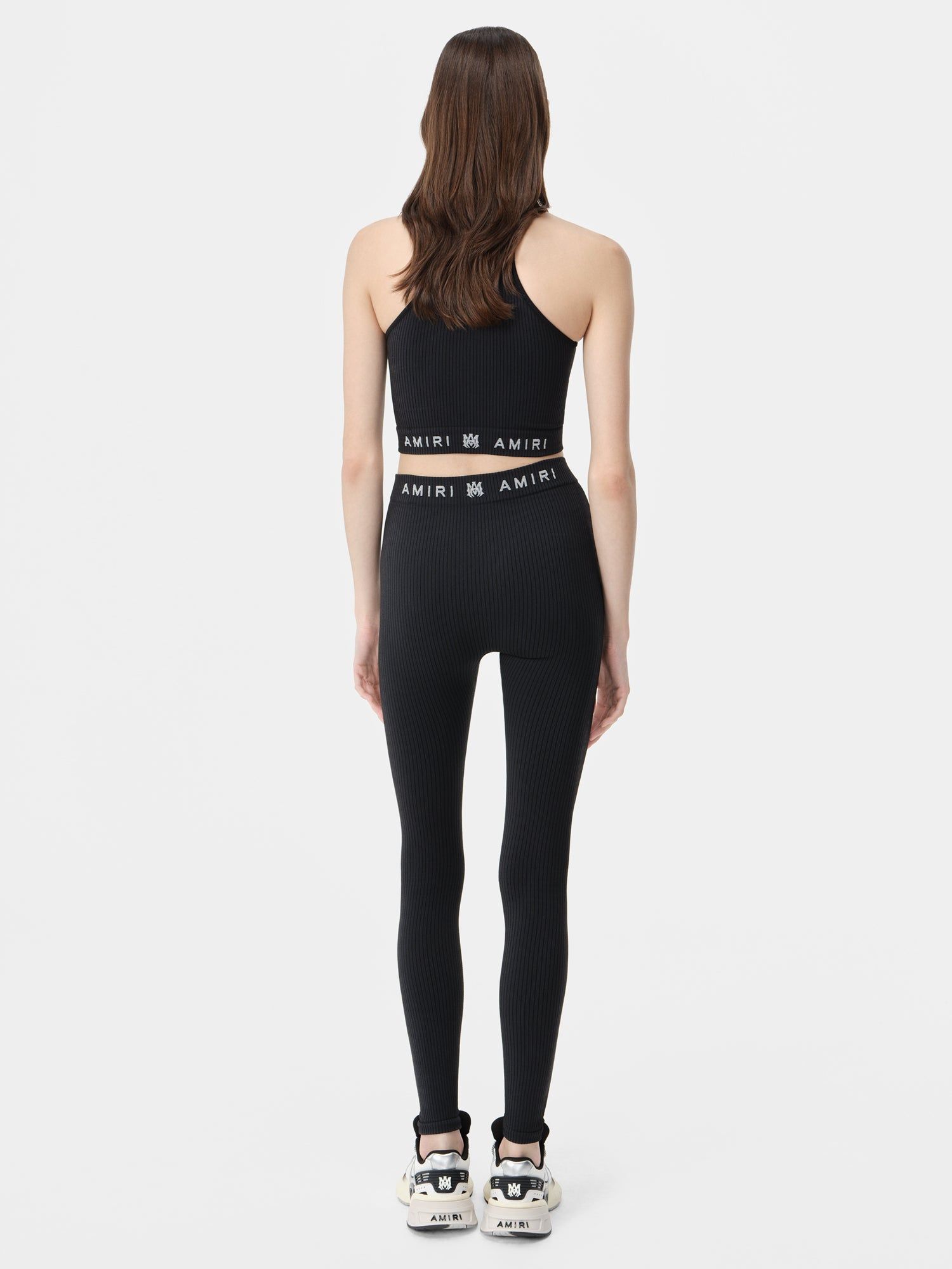 Vêtements De Sport Amiri Ma Ribbed Seamless Legging Femme Noir | RFPS92360