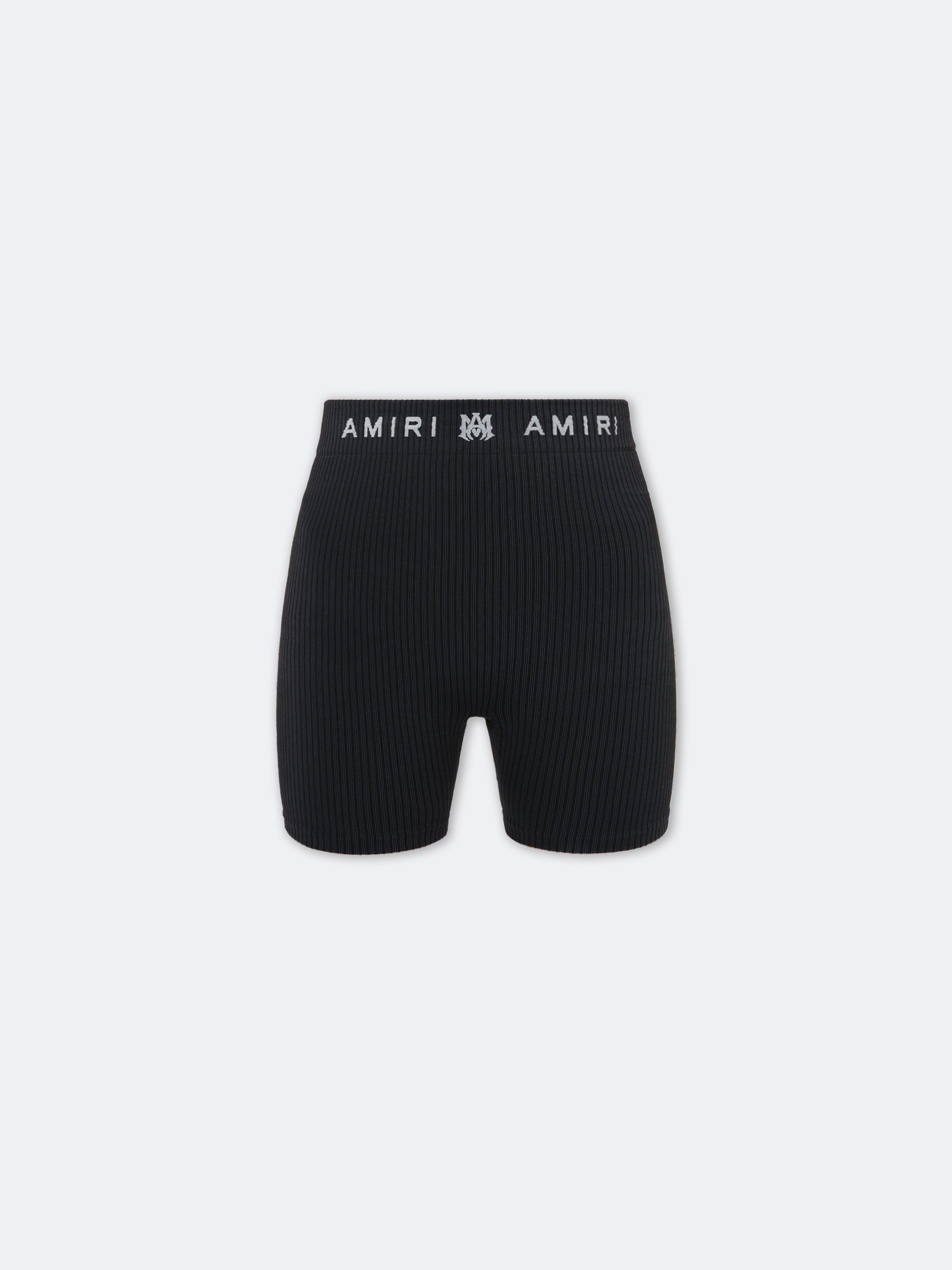 Vêtements De Sport Amiri Ma Ribbed Seamless Short Femme Noir | NHQT31072