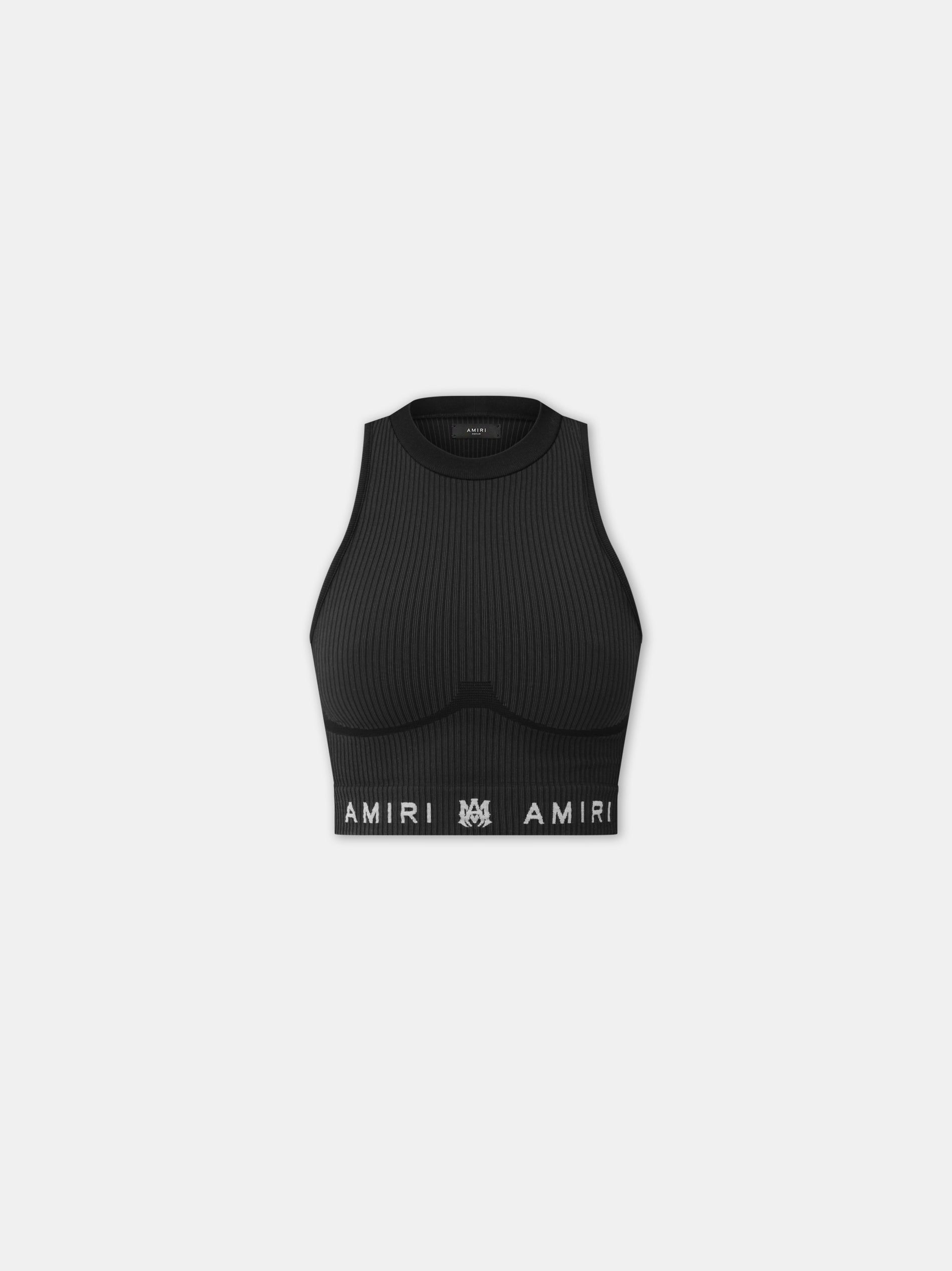 Vêtements De Sport Amiri Ma Ribbed Seamless Tank Top Femme Noir | XBAV96247