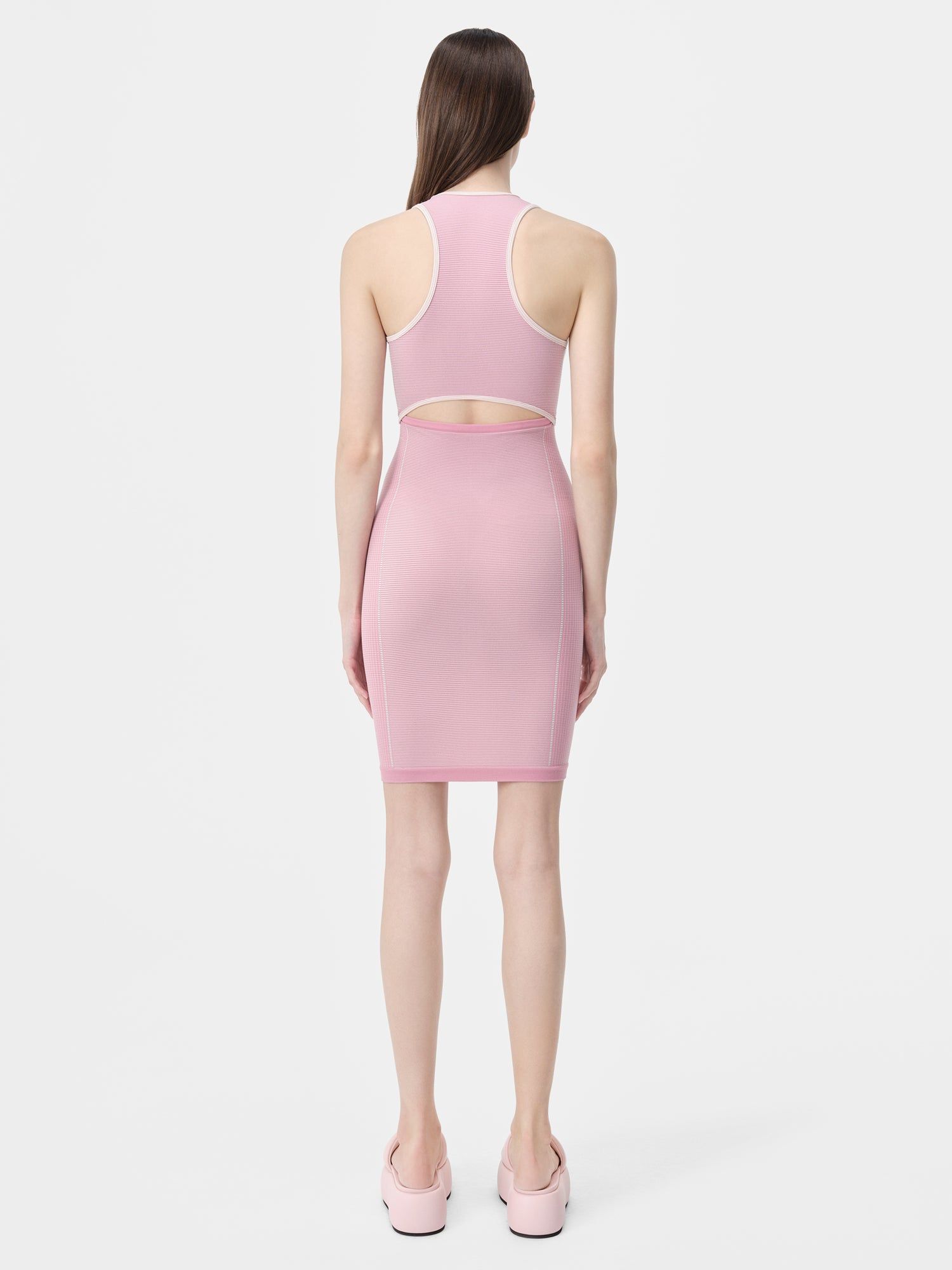 Vêtements De Sport Amiri Ma Seamless Cut-out Mini Dress Femme Rose | DSAQ69530