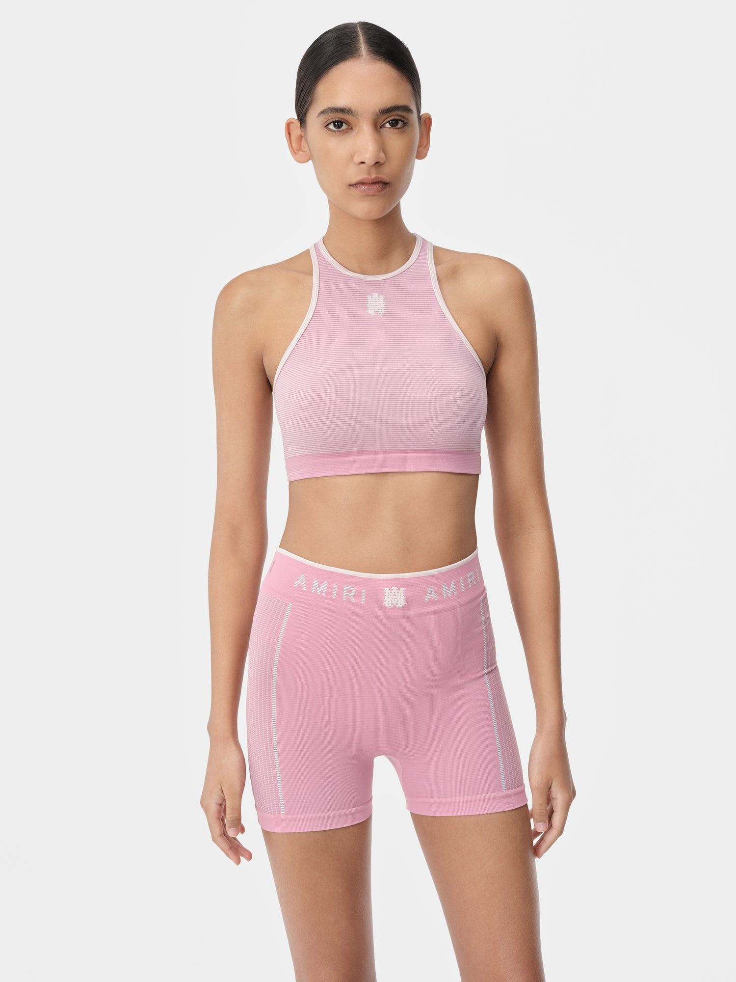 Vêtements De Sport Amiri Ma Seamless Racerback Bra Femme Rose | HLJO03165