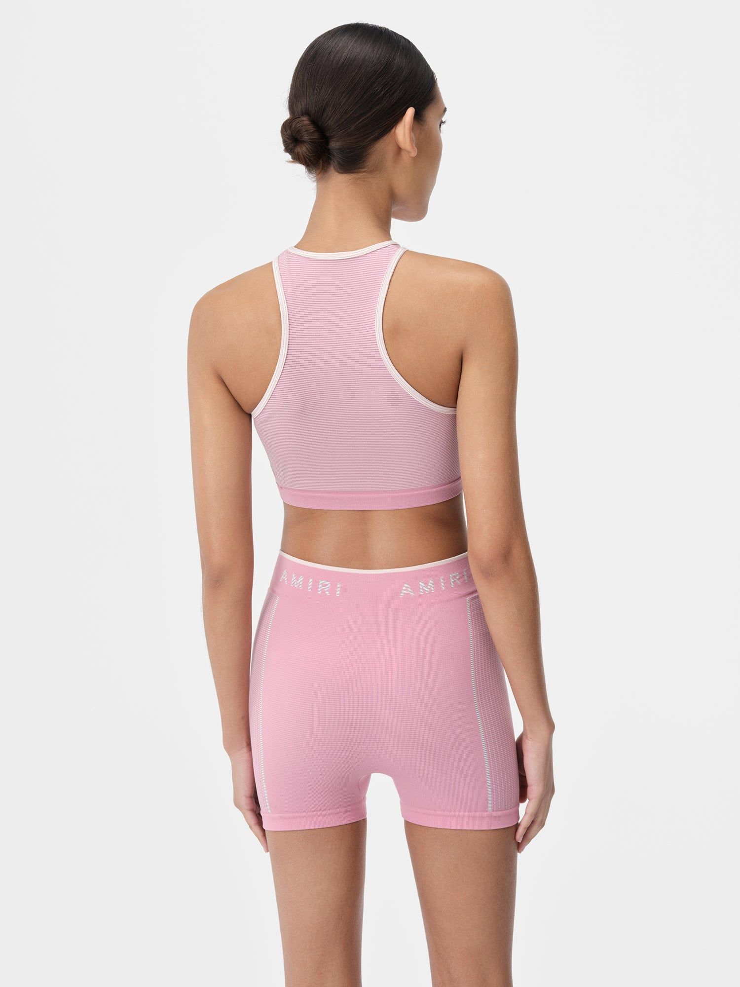 Vêtements De Sport Amiri Ma Seamless Racerback Bra Femme Rose | HLJO03165