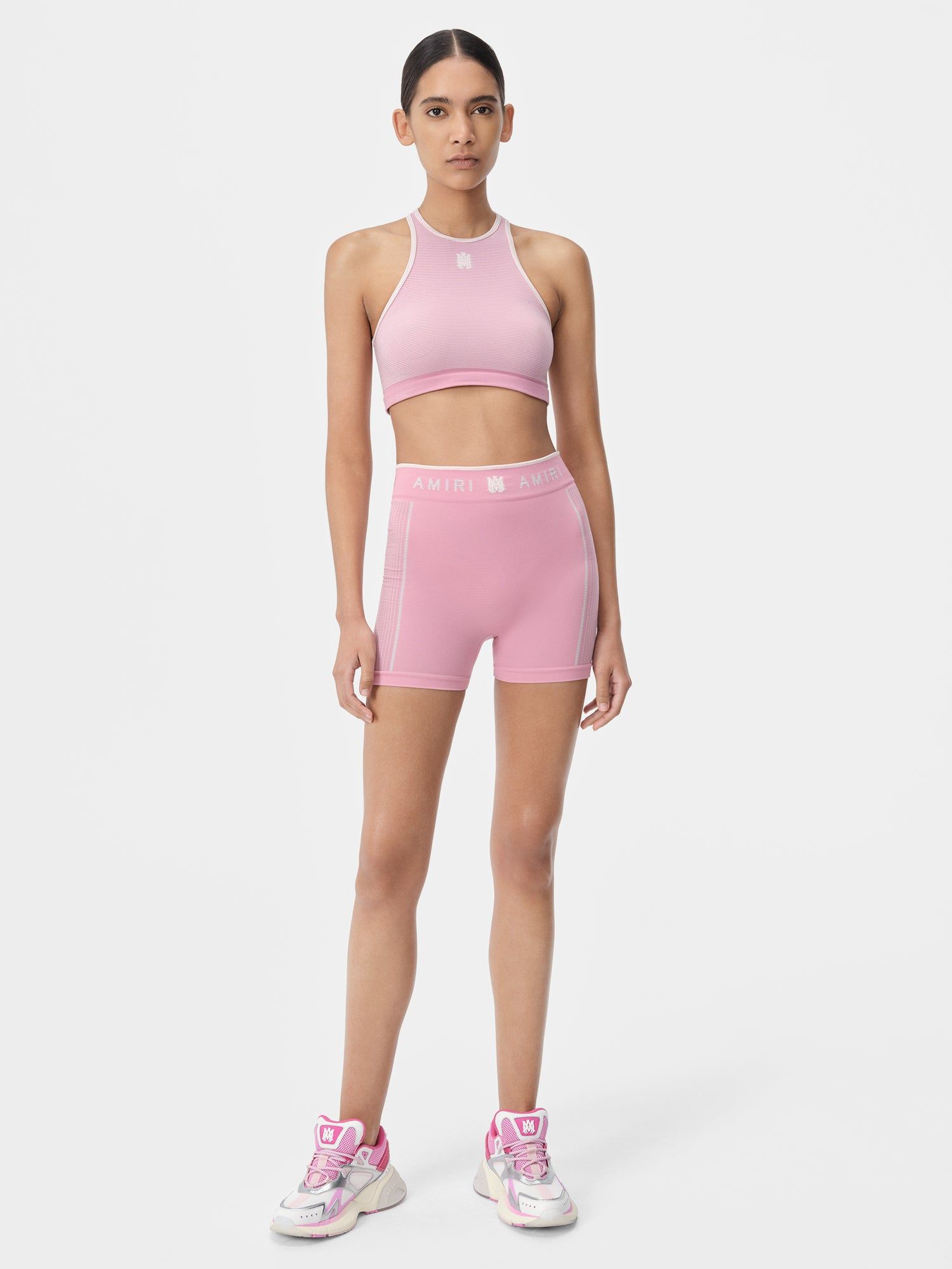 Vêtements De Sport Amiri Ma Seamless Short Femme Rose | BKSI21359