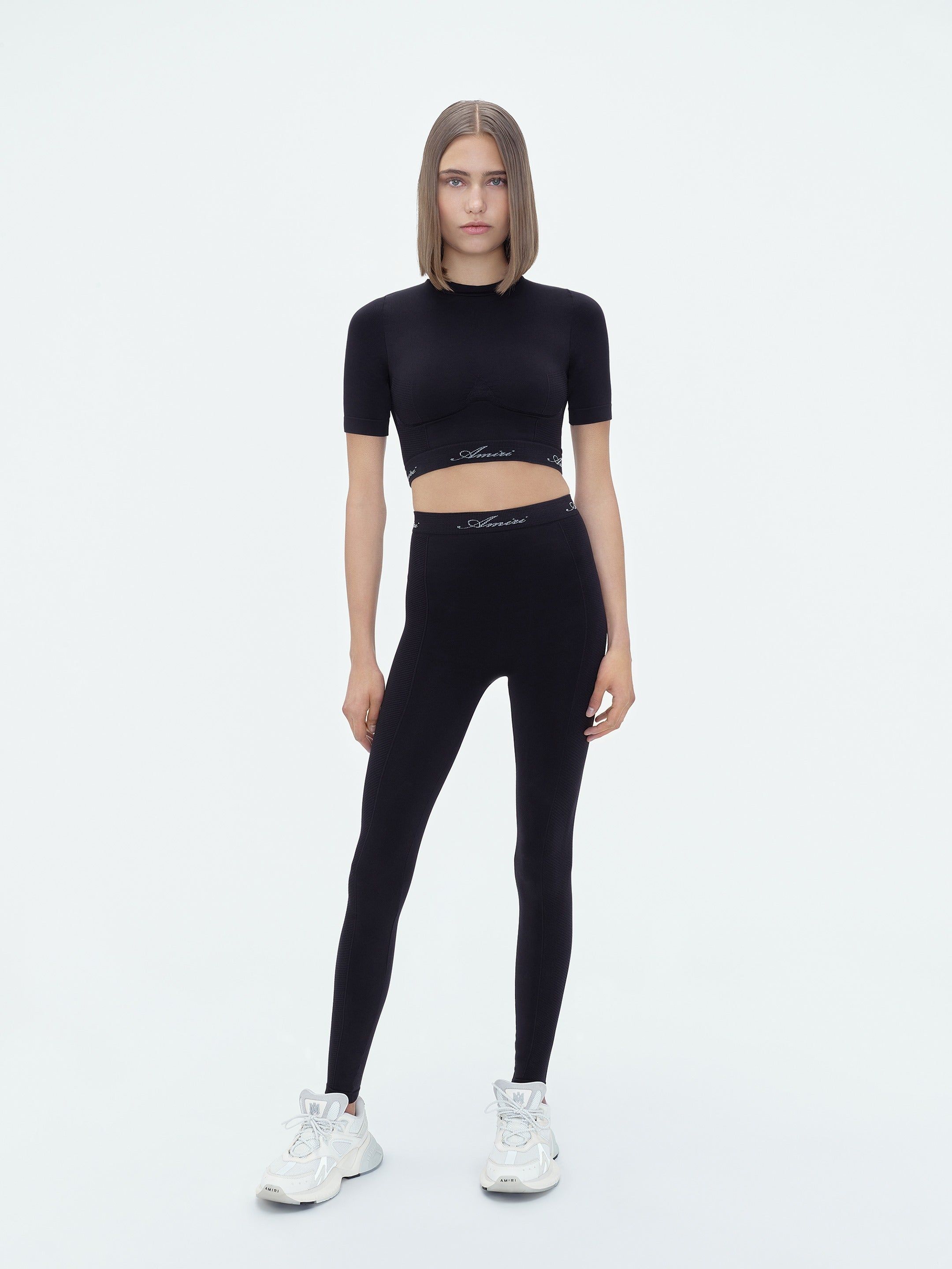 Vêtements De Sport Amiri Seamless Leggings Femme Noir | BJPD53841
