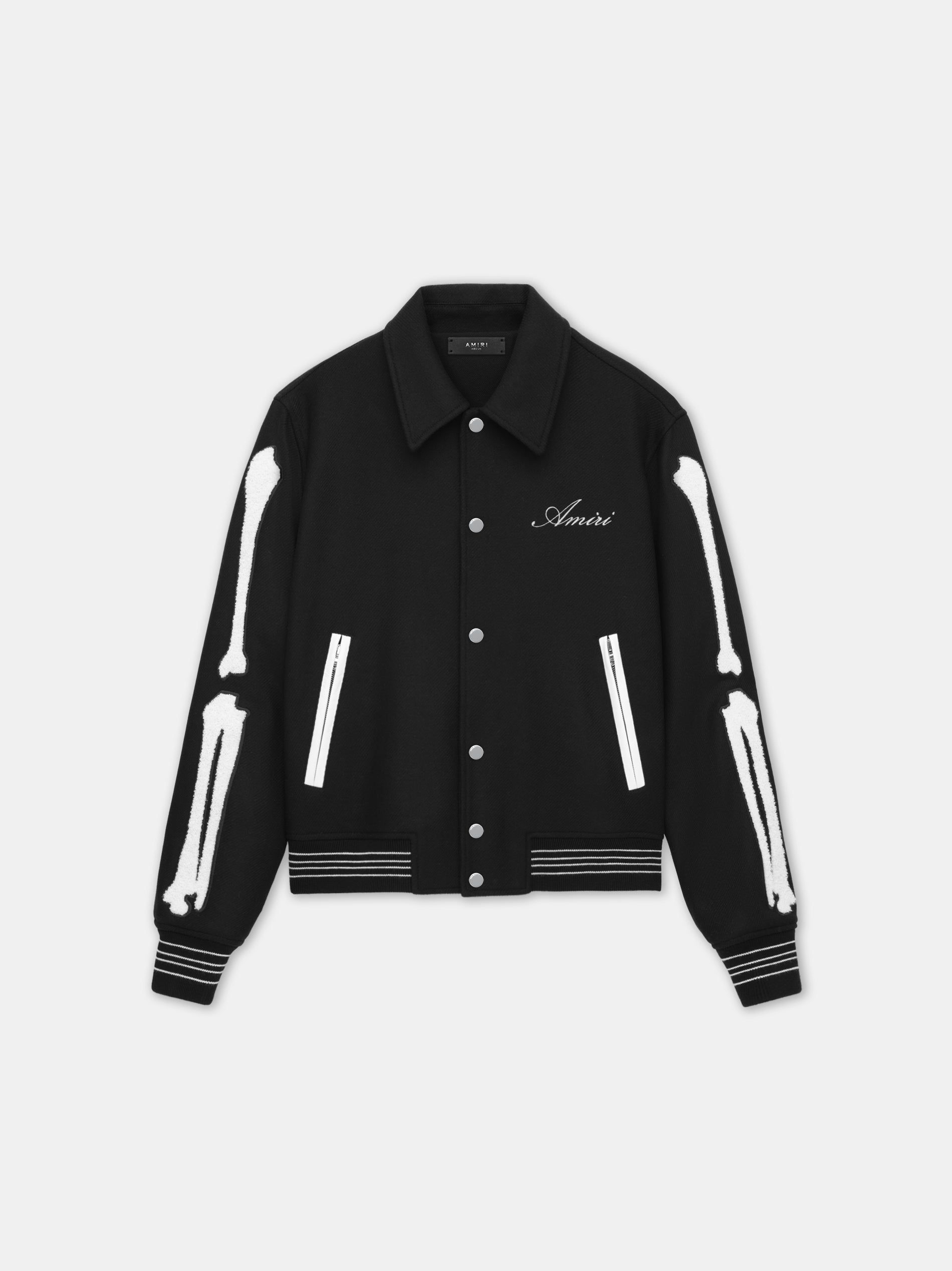 Vêtements D'extérieur Amiri Bones Jacket Homme Noir Blanche | HLGQ18329