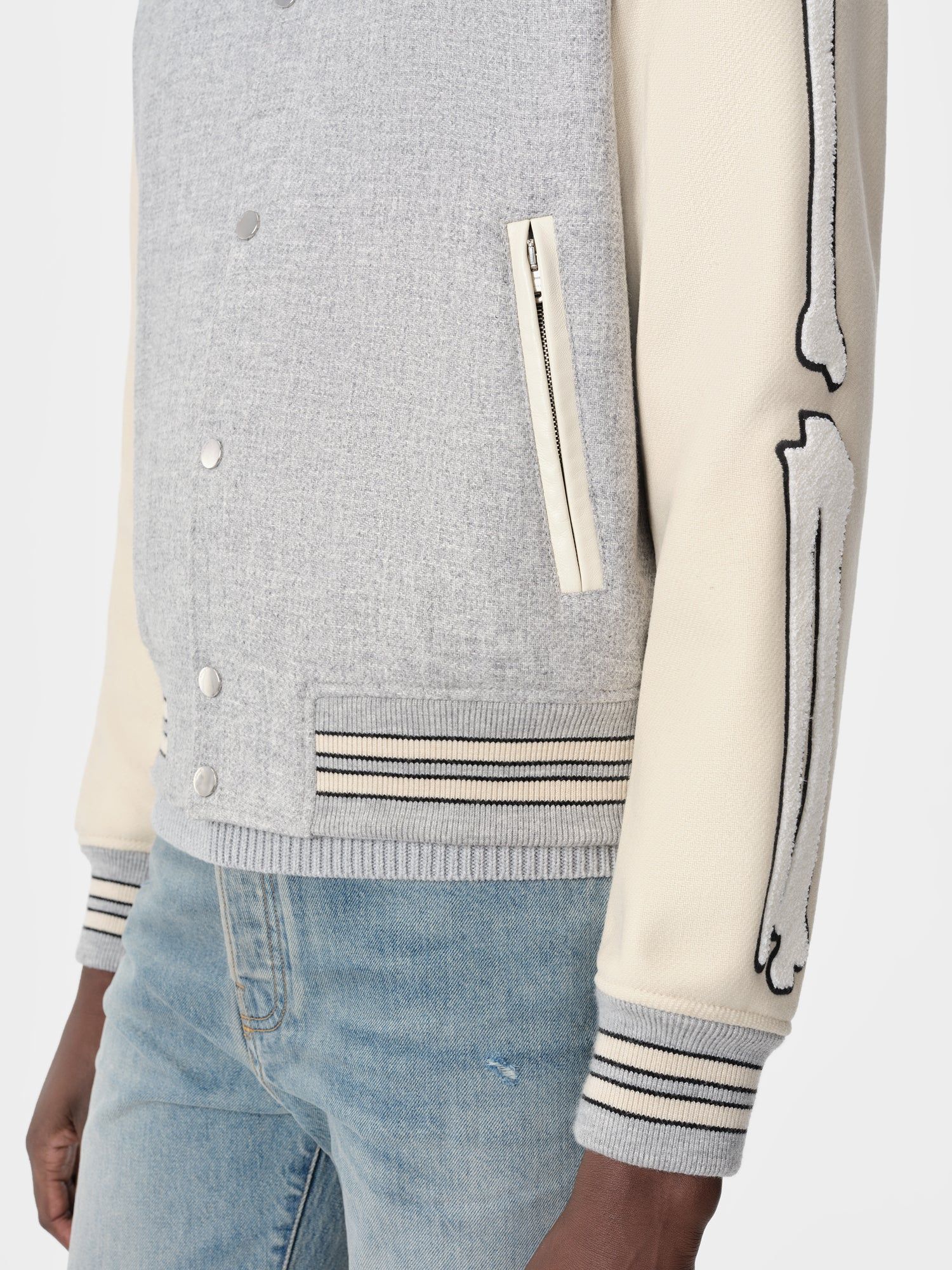 Vêtements D'extérieur Amiri Bones Jacket Homme Grise | GPJX40637