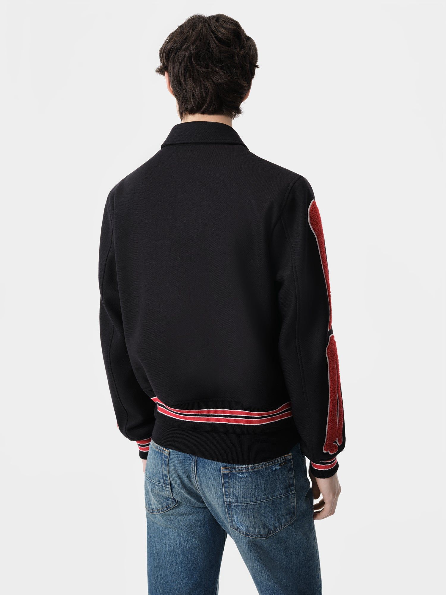 Vêtements D'extérieur Amiri Bones Jacket Homme Noir Rouge | BNWR30697