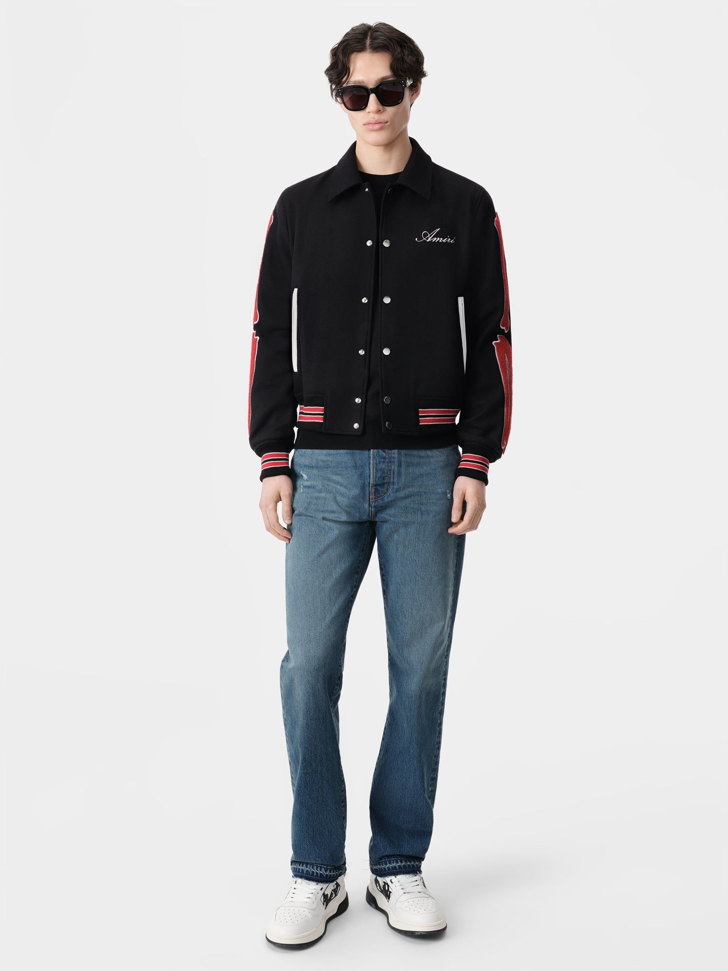 Vêtements D\'extérieur Amiri Bones Jacket Homme Noir Rouge | BNWR30697