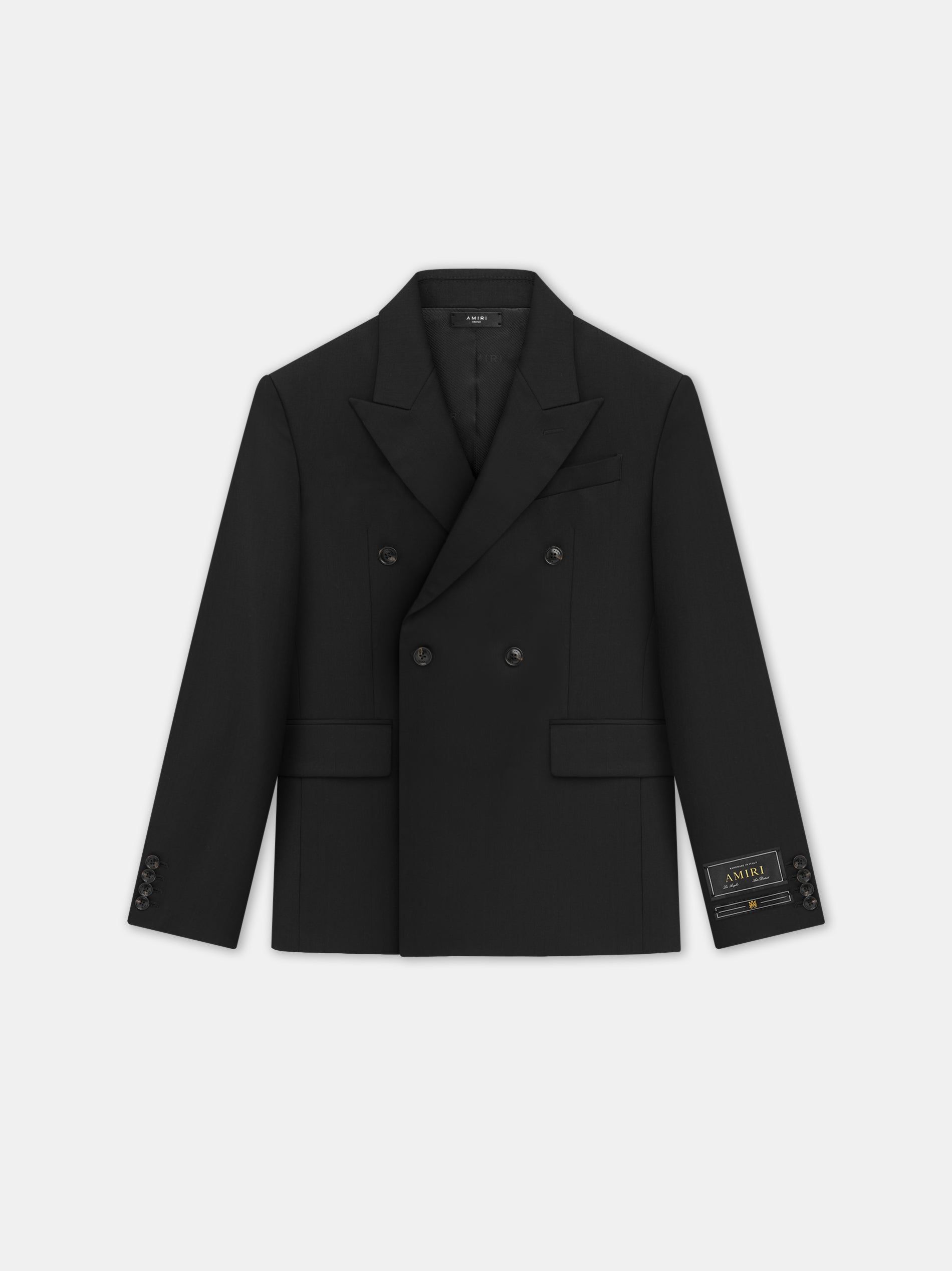 Vêtements D'extérieur Amiri Double Breast Blazer-black Homme Noir | NHOD85624