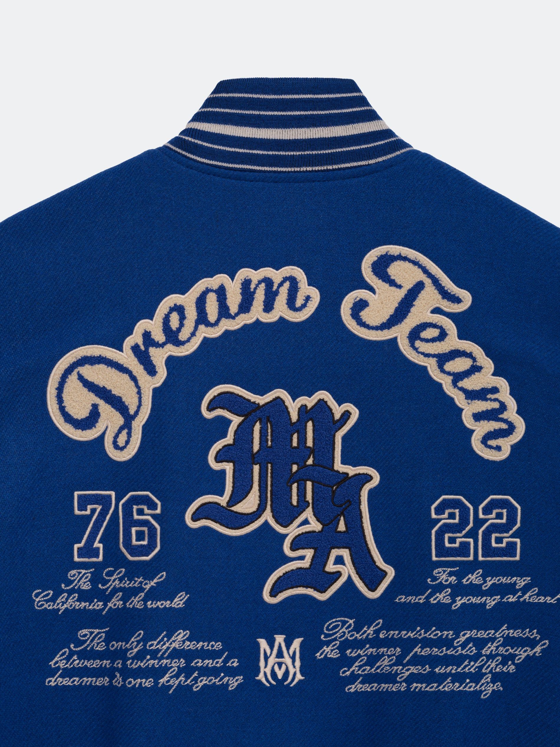 Vêtements D'extérieur Amiri Dream Team Varsity Jacket Homme Bleu | DEHM48329