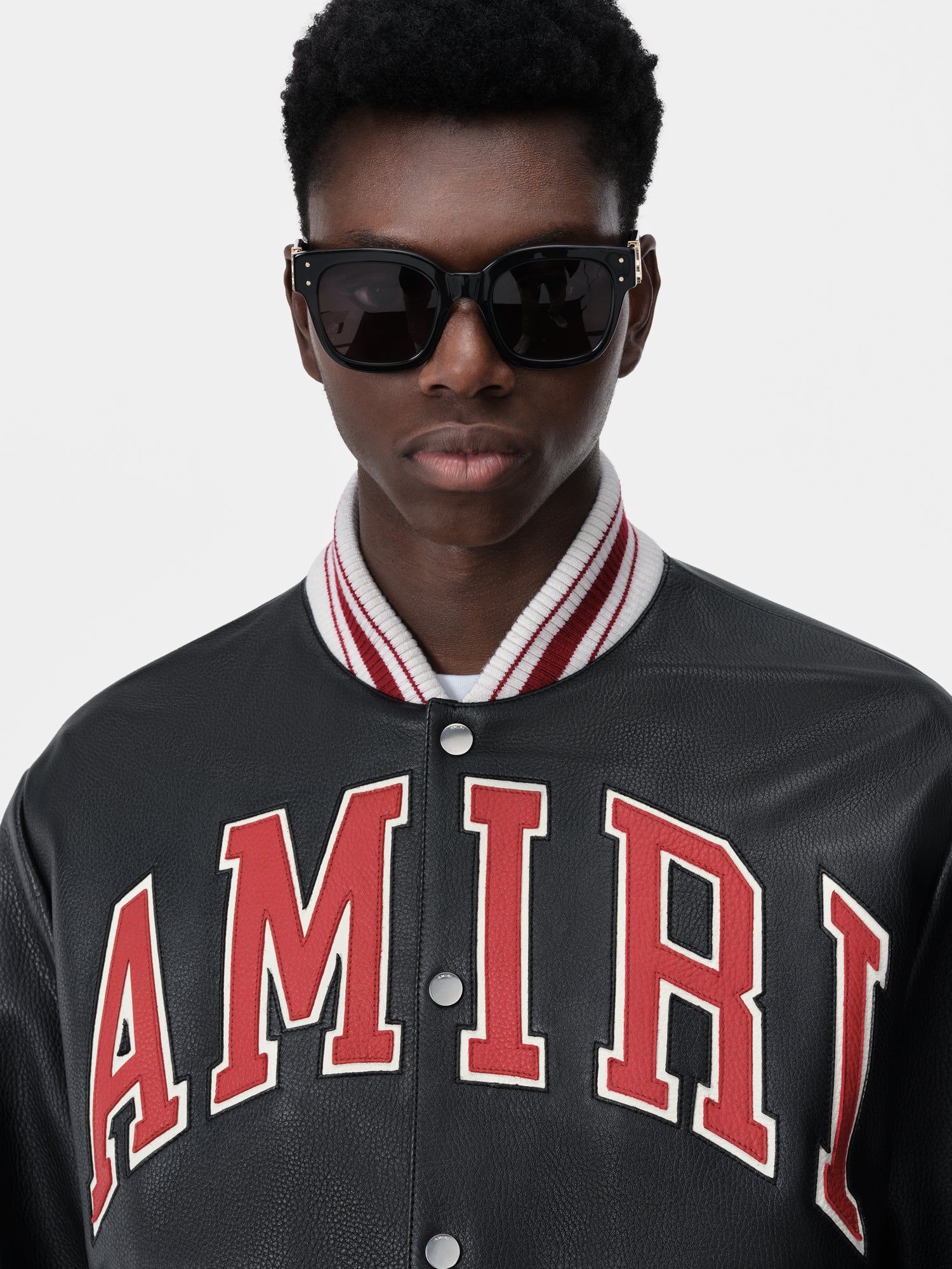 Vêtements D'extérieur Amiri Leather Bomber Homme Noir | WTKE02943