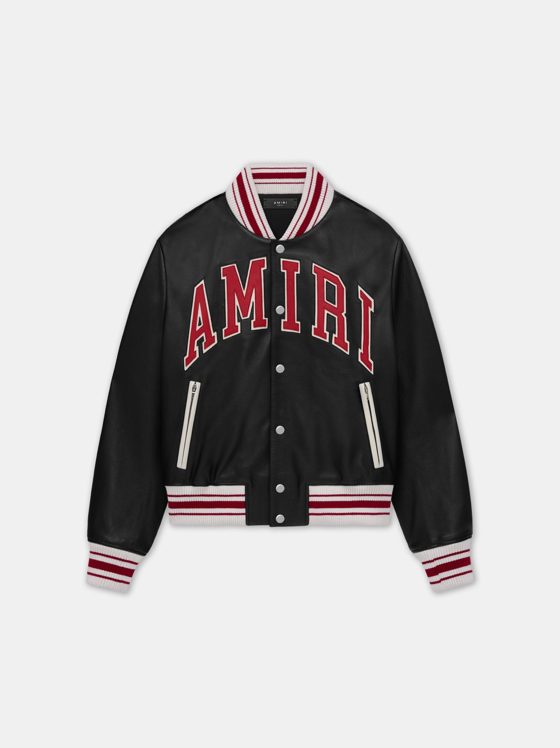 Vêtements D'extérieur Amiri Leather Bomber Homme Noir | WTKE02943