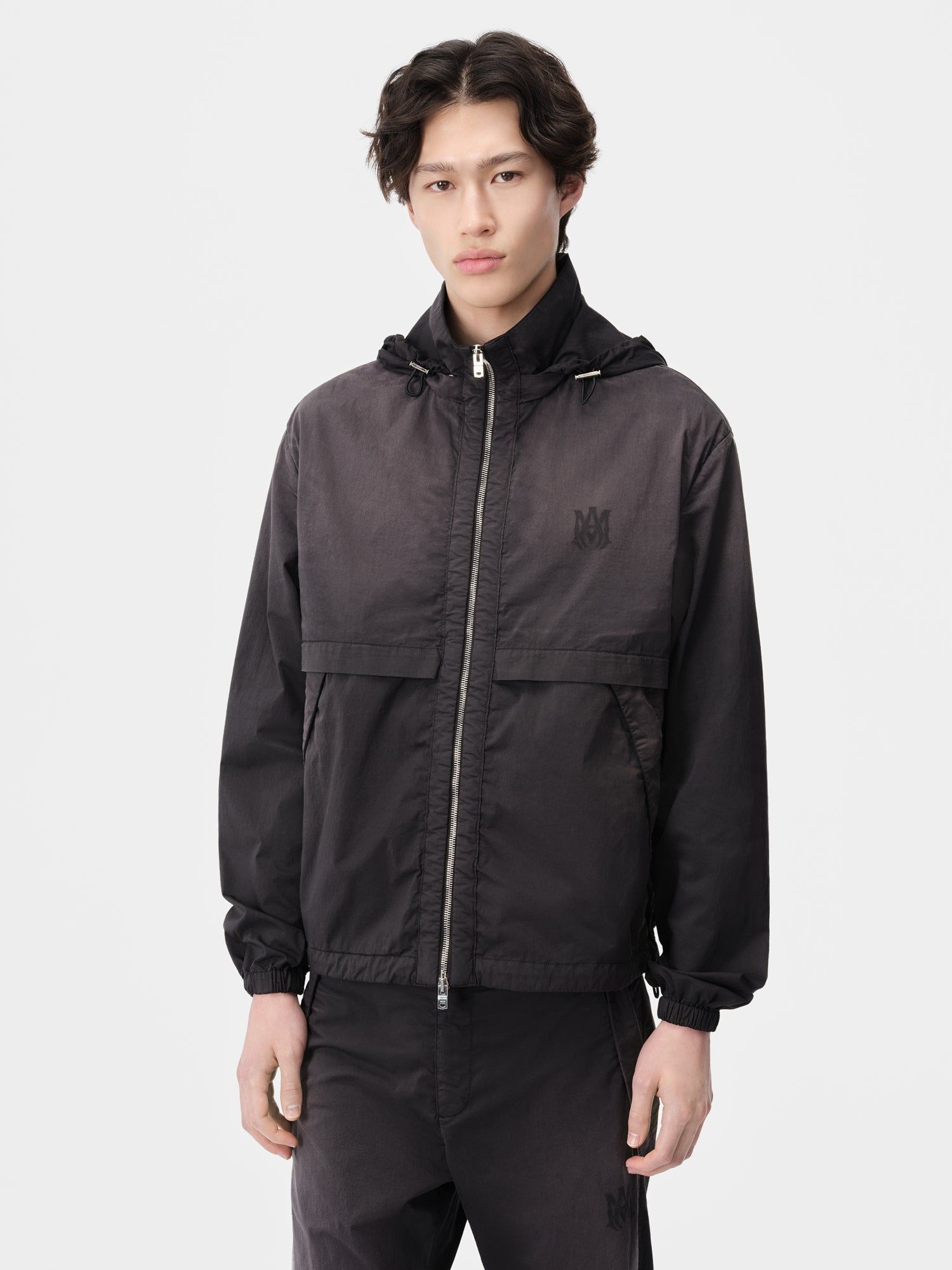 Vêtements D'extérieur Amiri Sunfaded Ma Windbreaker Homme Noir | OMHV17905