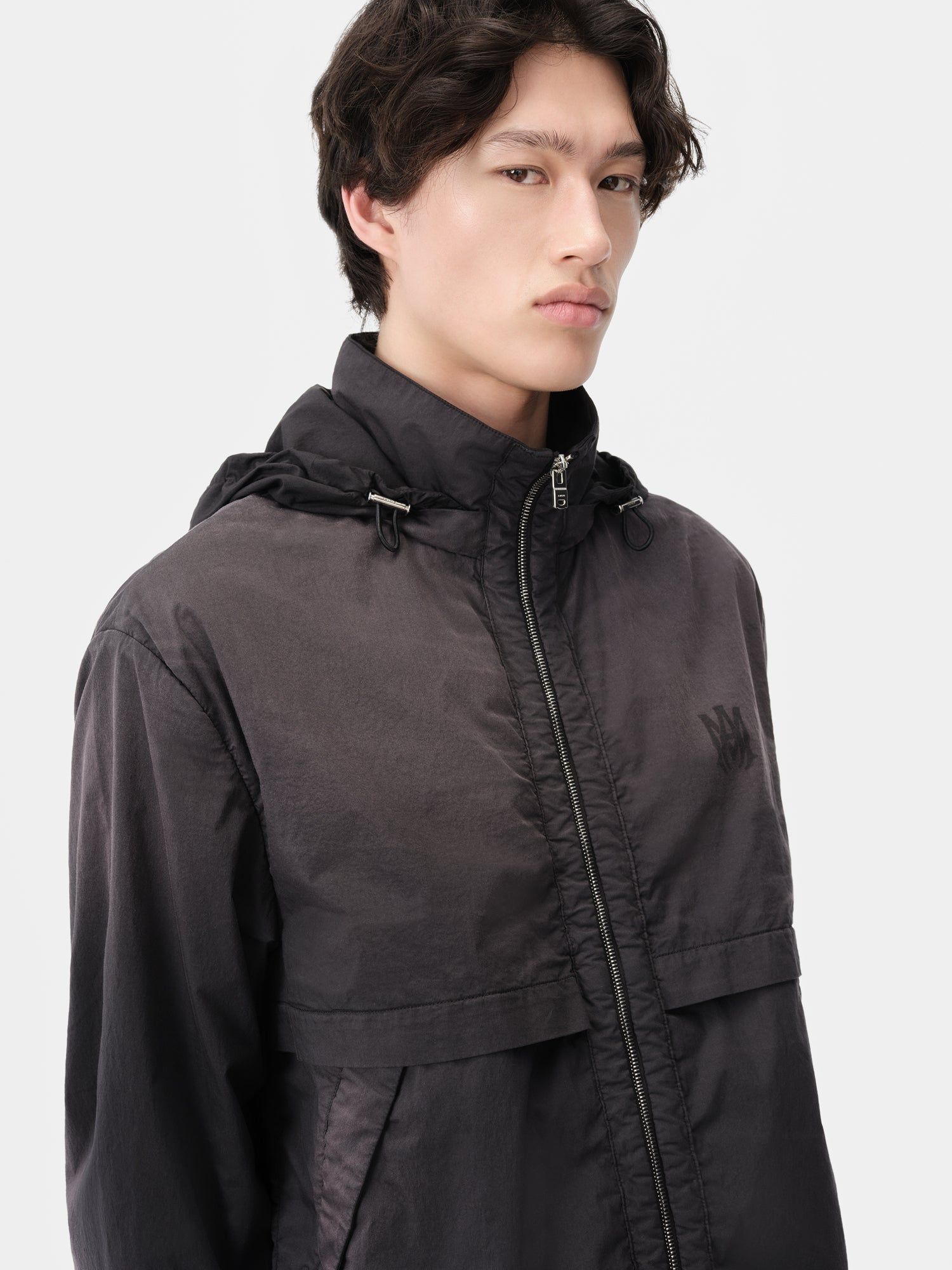 Vêtements D'extérieur Amiri Sunfaded Ma Windbreaker Homme Noir | OMHV17905